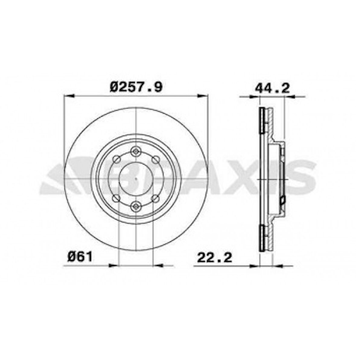 Renault Fren Diski Ön Clio IV 12> Clio IV 13> Symbol III 13> Symbol II 12> Zoe 12> Kangoo III 08> Megane III - Braxıs Ae0351