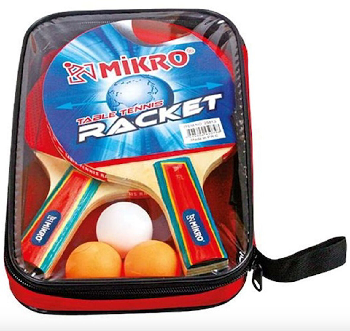 Mball Masa Tenisi Raket Seti 2Li Çantalı