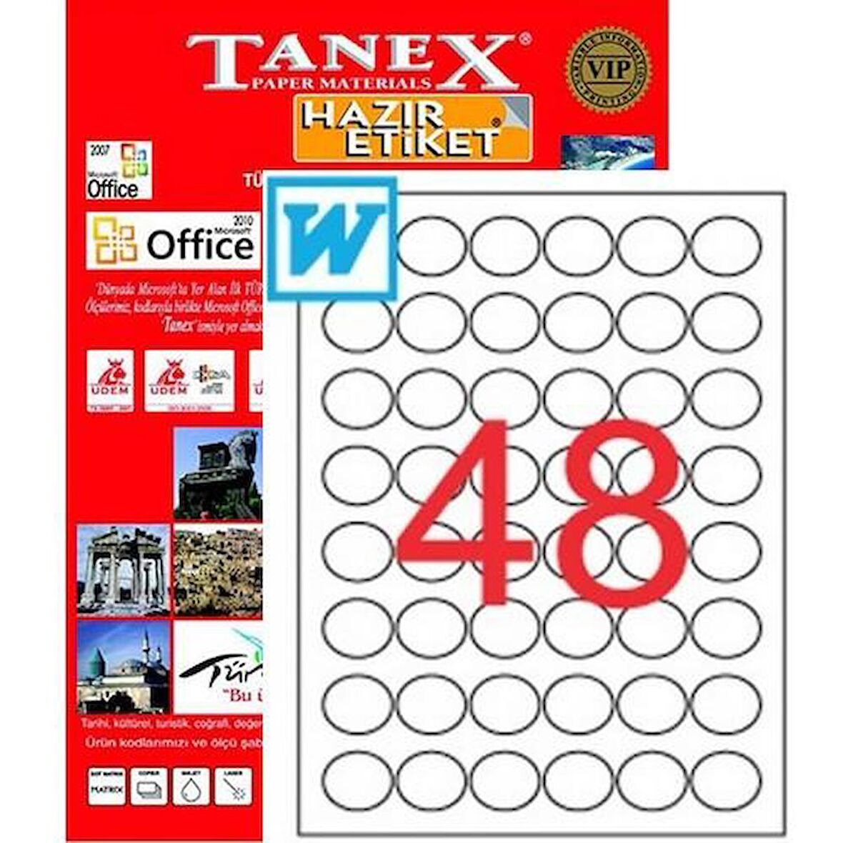 TANEX 30mm LAZER ETİKET TW-2130