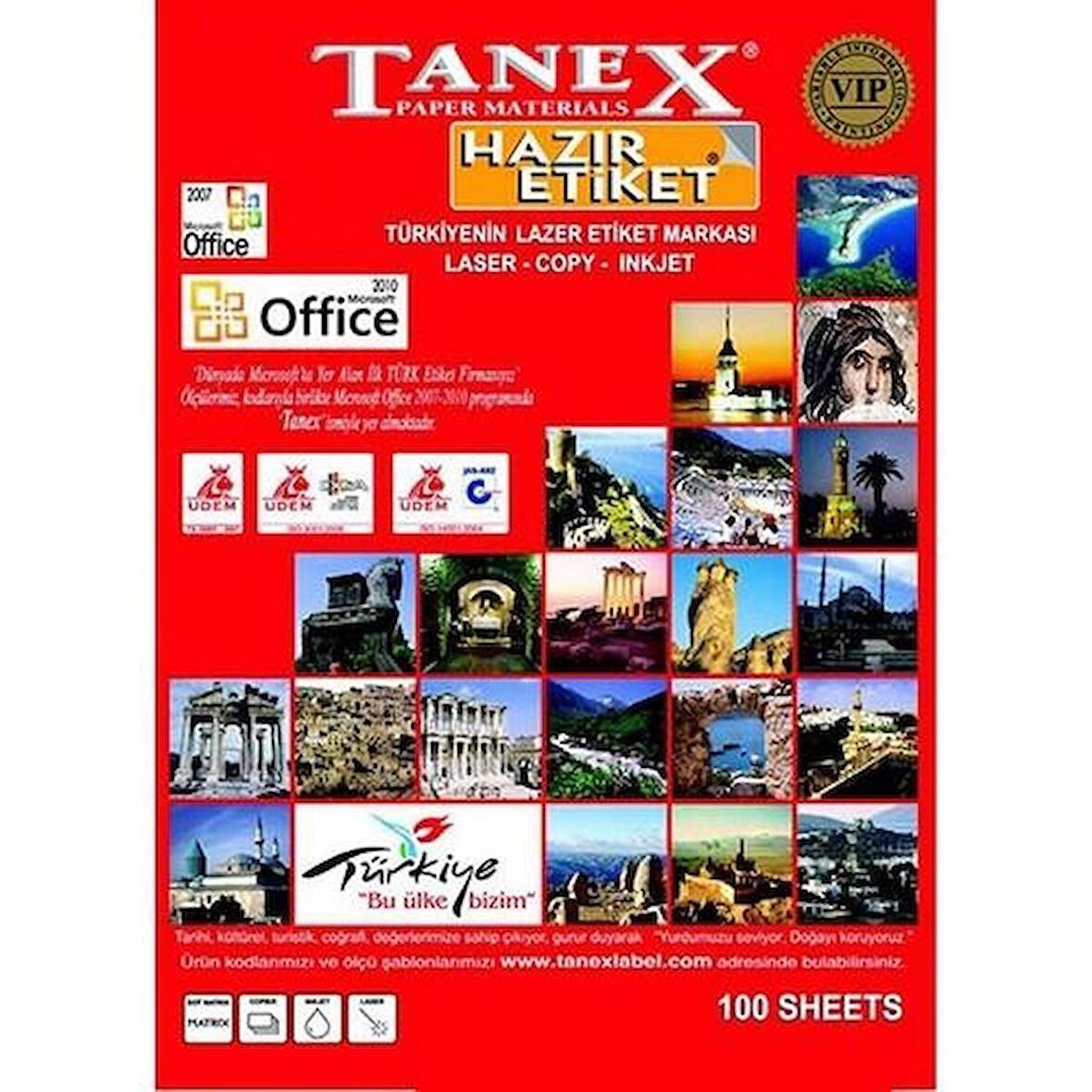 TANEX 105x36 LAZER ETİKET TW-2316