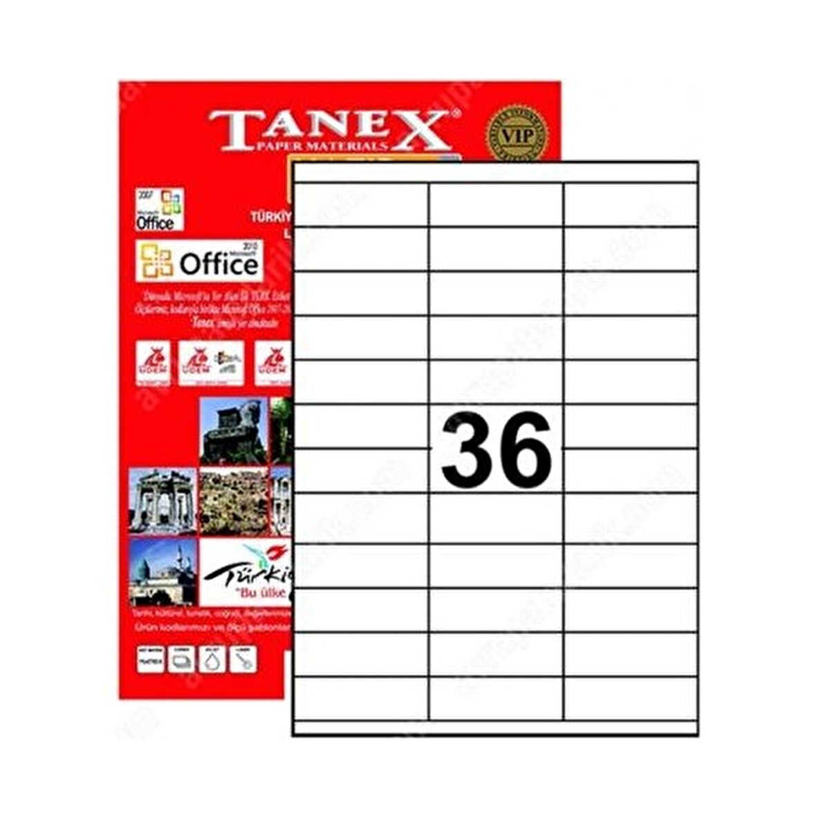 Tanex 70X23 Laser Etiket Tw-2433