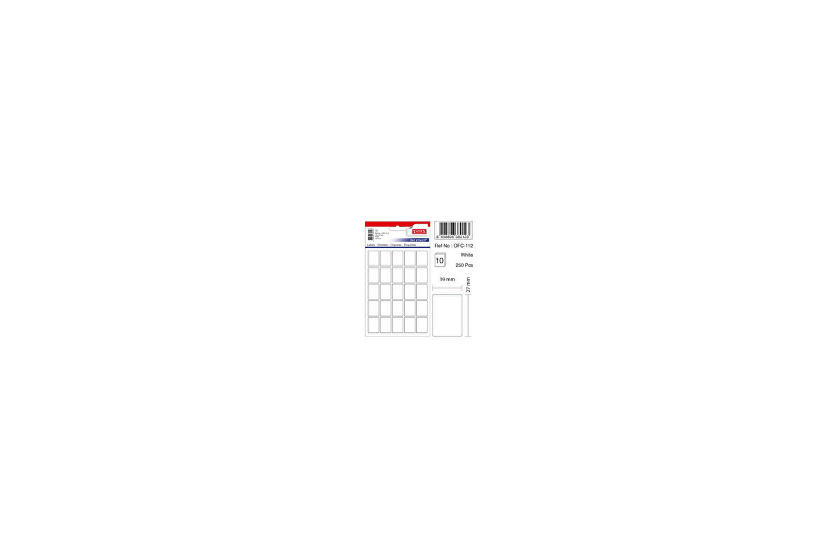 Tanex Etiket Ofc-112 19X27 250 adet 10 lu 2 paket