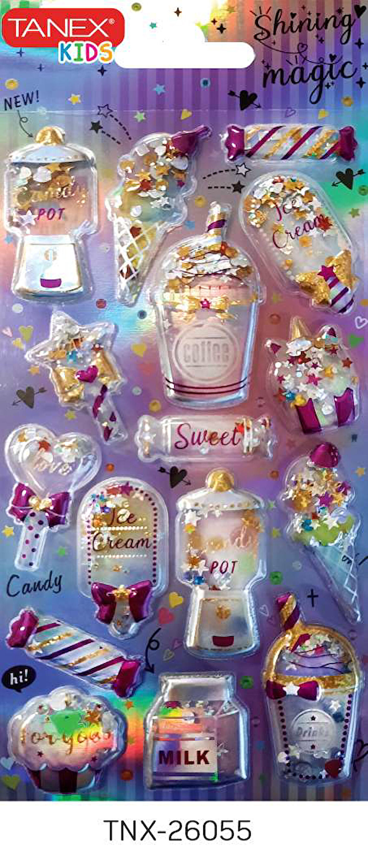 Tanex Parlak Simli-5 Serisi Etiketi TNX-26055