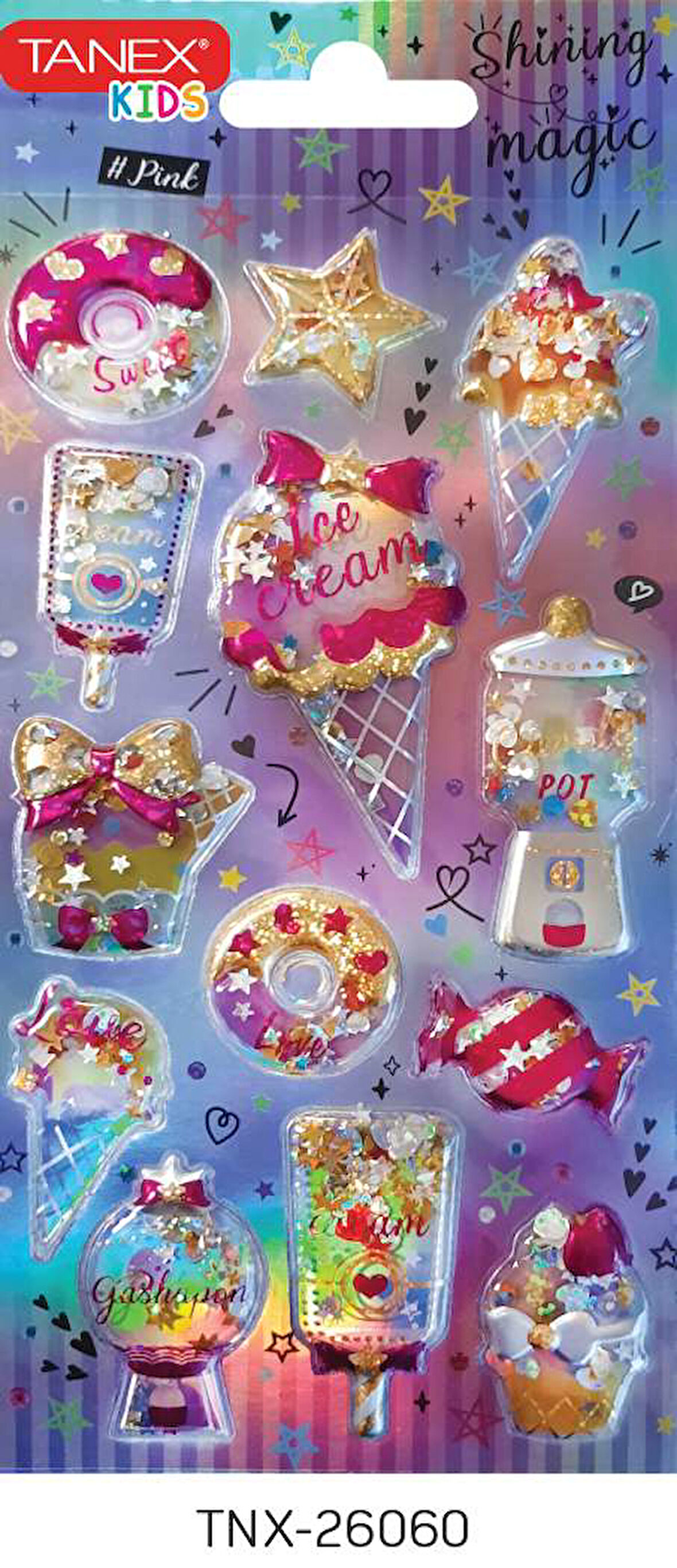 Tanex Parlak Simli-10 Serisi Etiketi TNX-26060