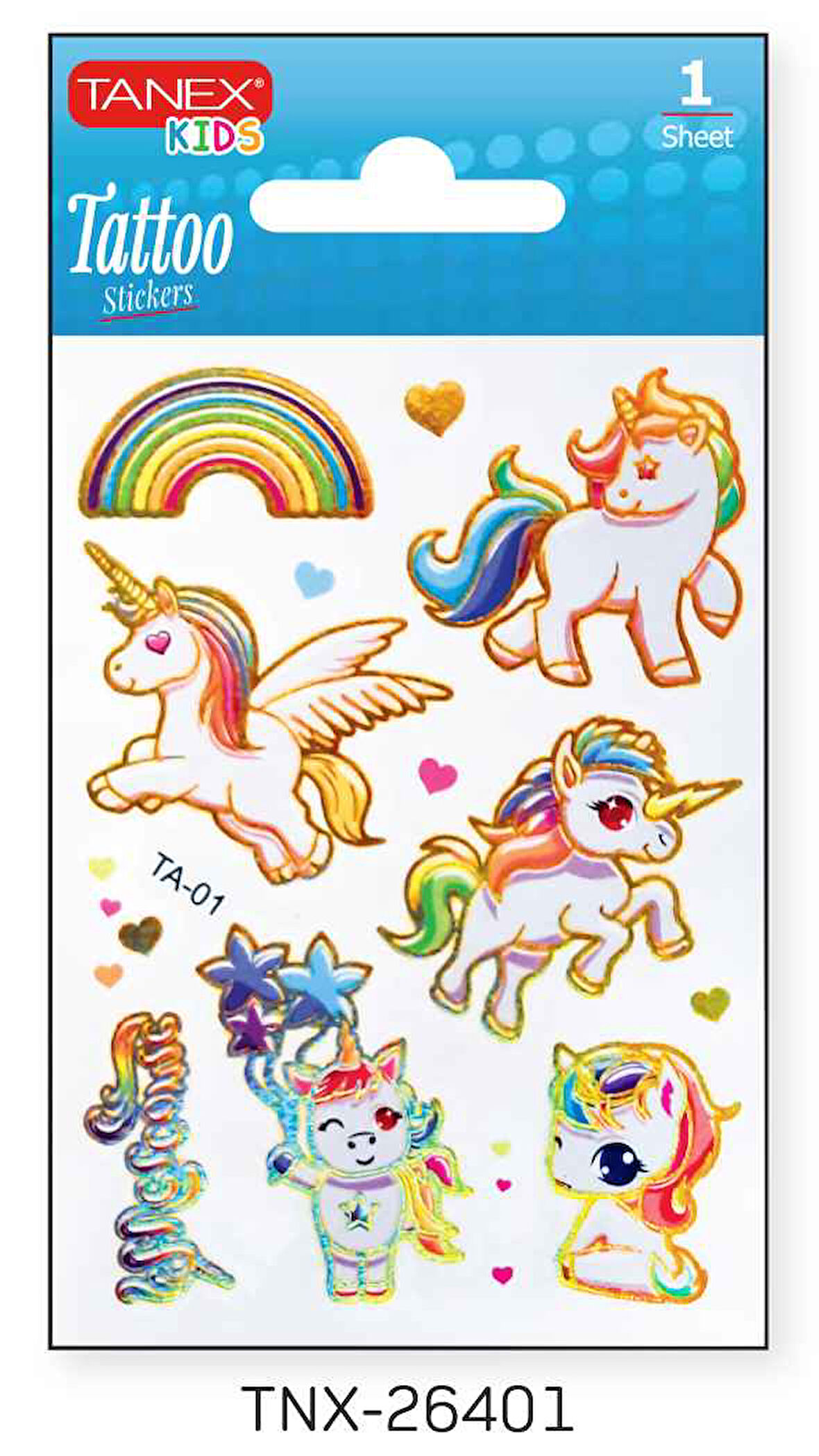Tanex 7,5x10,5mm Unicorn Mini Tatoo TNX-26401