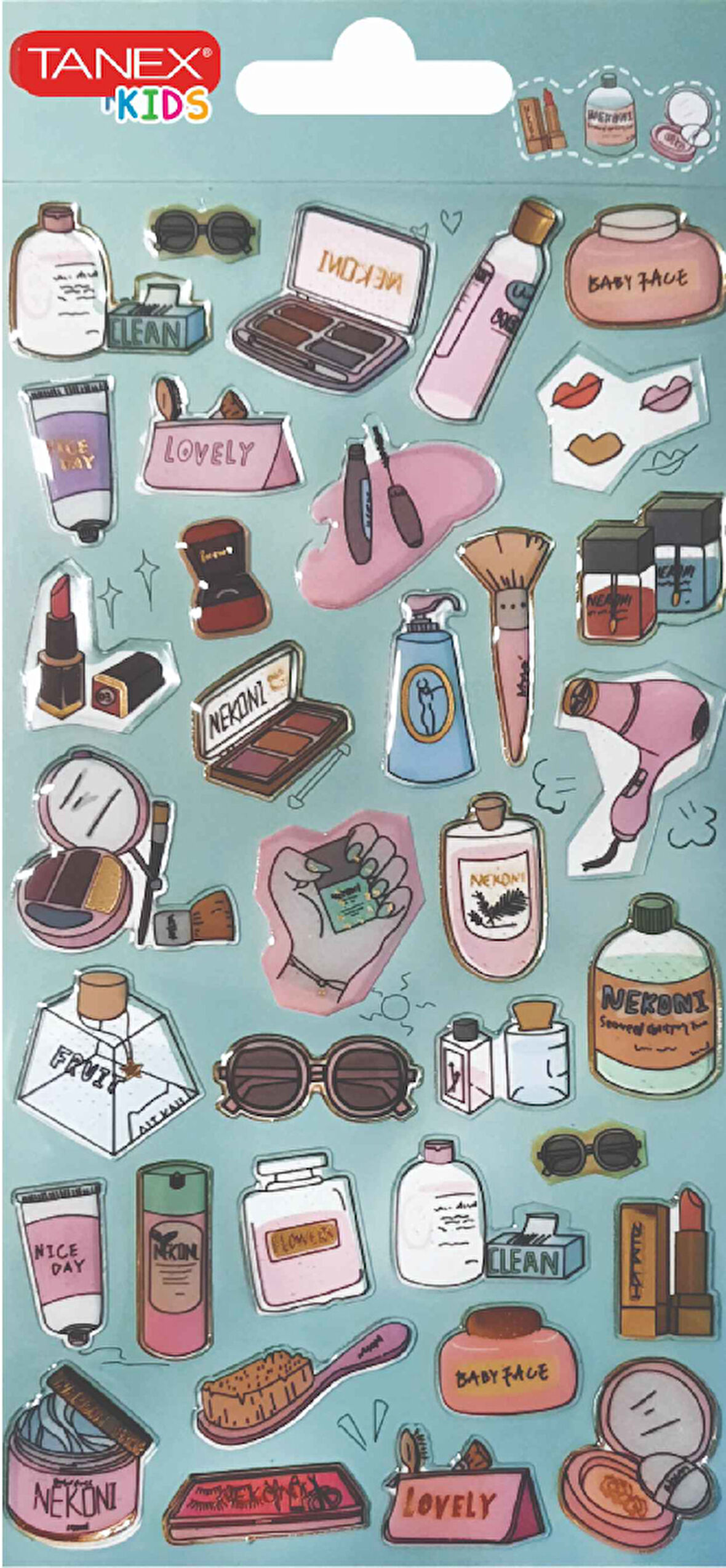 Tanex Şeffaf Kristal-4 Serisi Etiketi TNX-26504