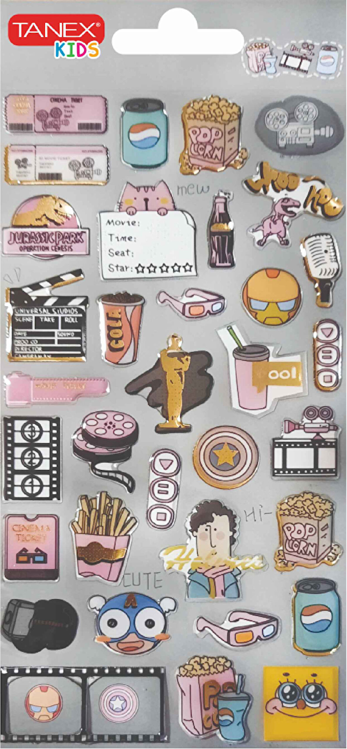 Tanex Şeffaf Kristal-5 Serisi Etiketi TNX-26505