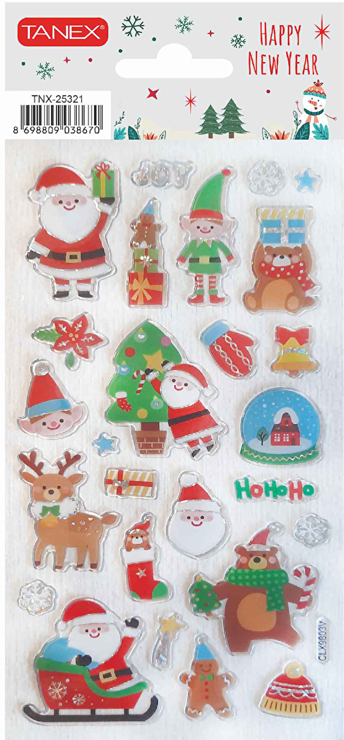 Tanex Yılbaşı-1 Orta Etiketi TNX-25321