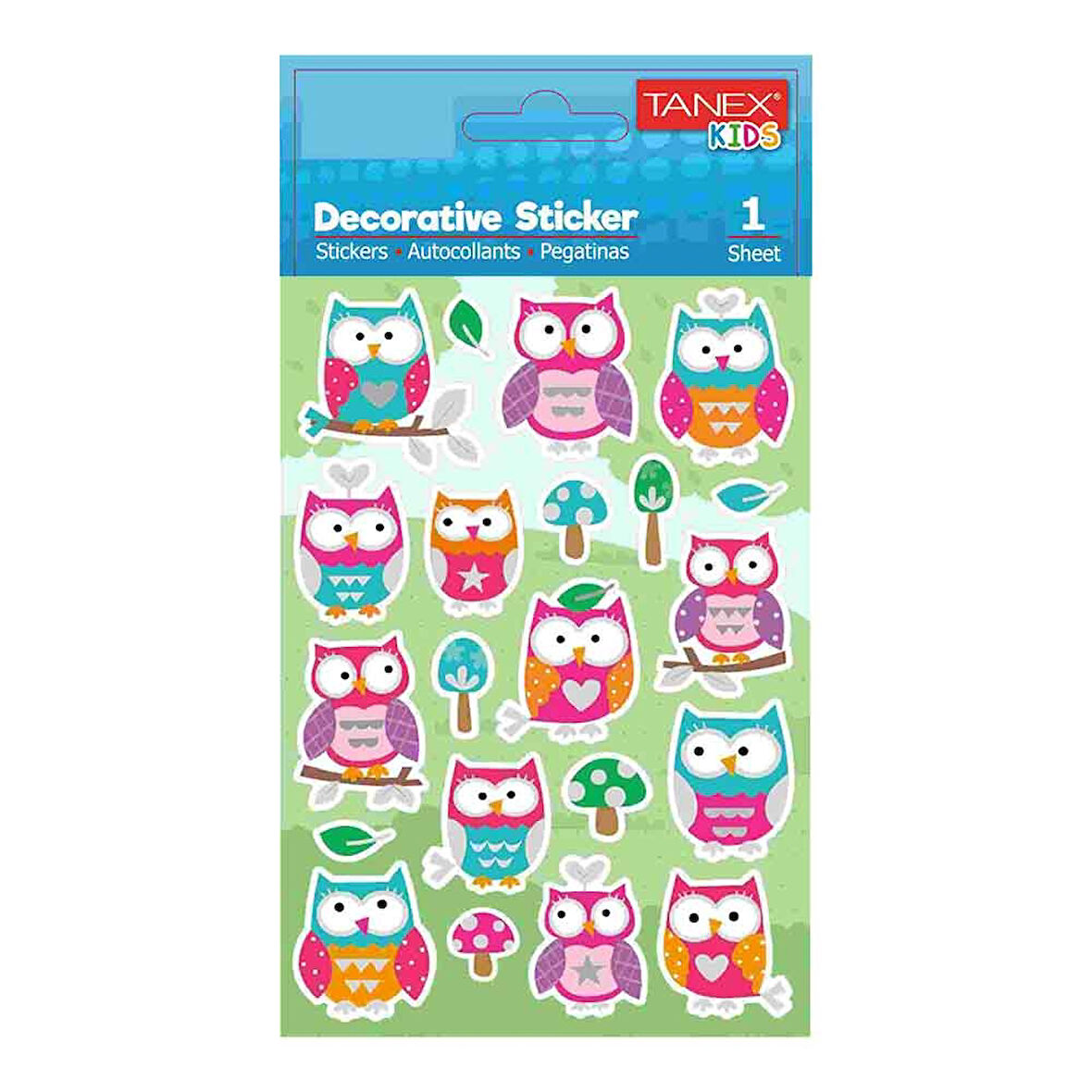 Tanex Şaşkın Baykuşlar Serisi Etiketi TNX-25153