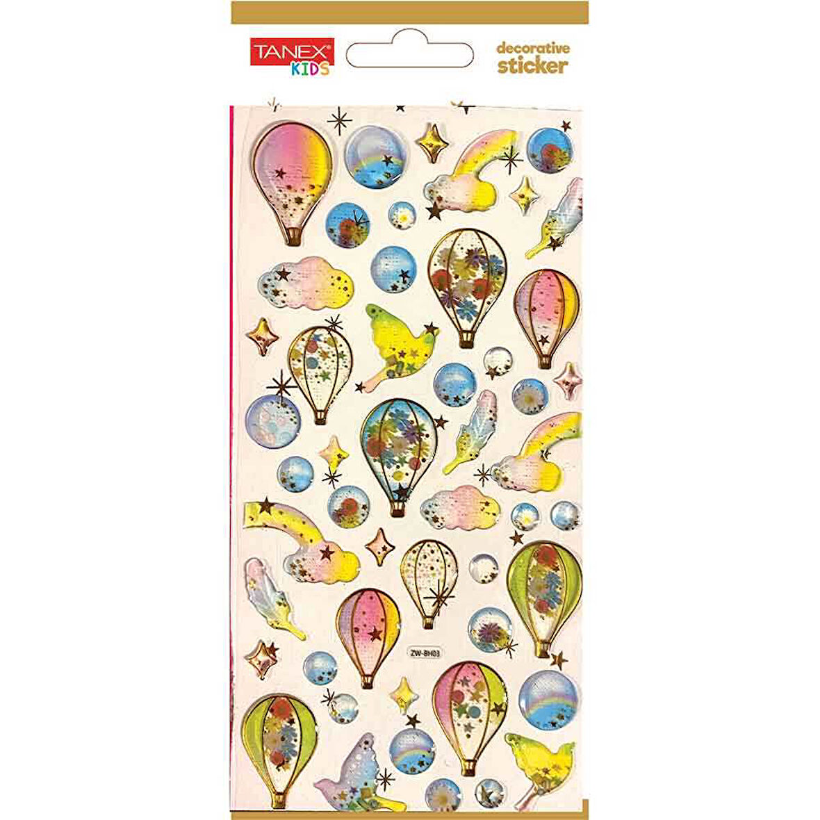 Tanex Decorative Sticker - 2 Puffy Etiketi TNX-5001