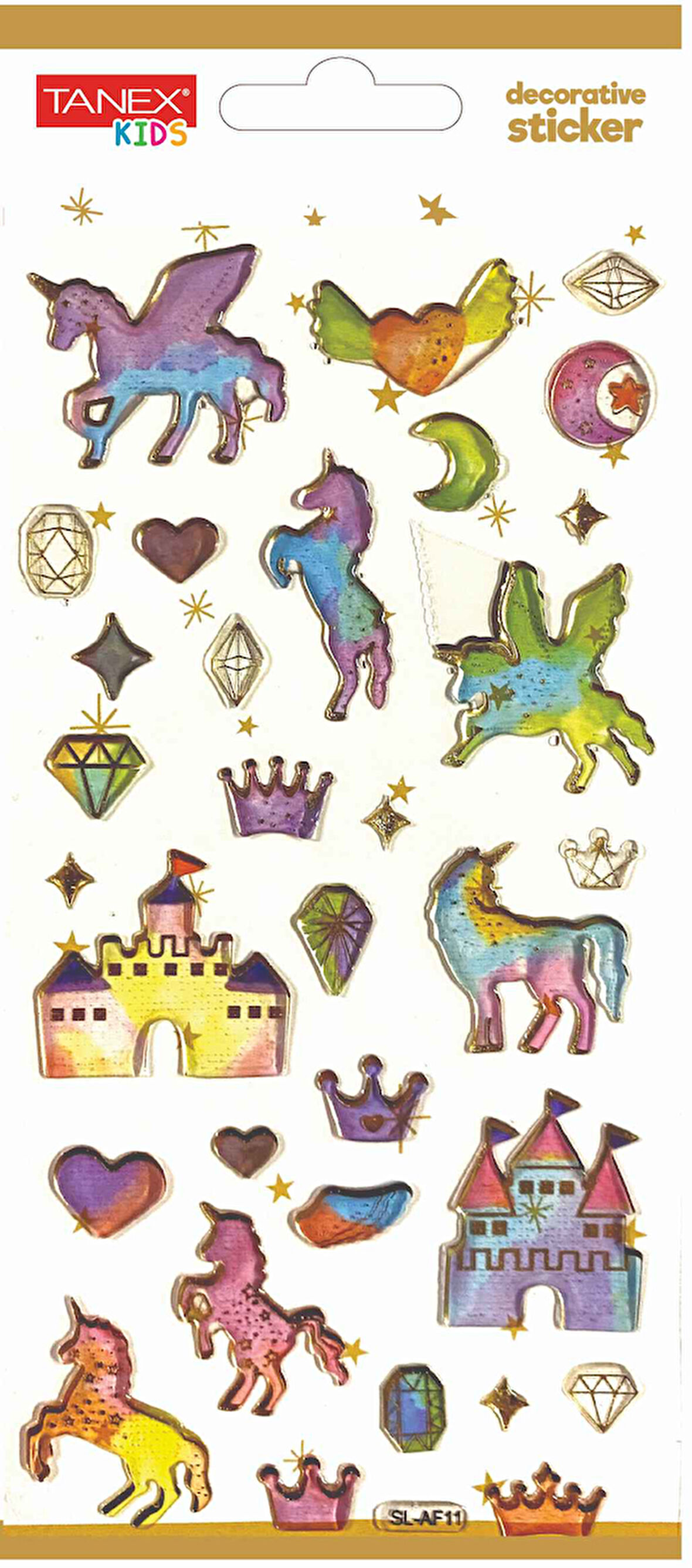 Tanex Decorative Sticker-4 Puffy Etiketi TNX-5003