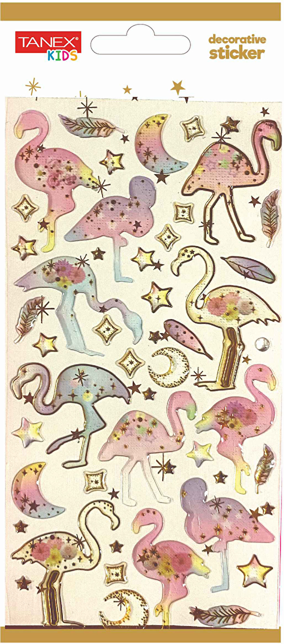 Tanex Decorative Sticker-5 Puffy Etiketi TNX-5004