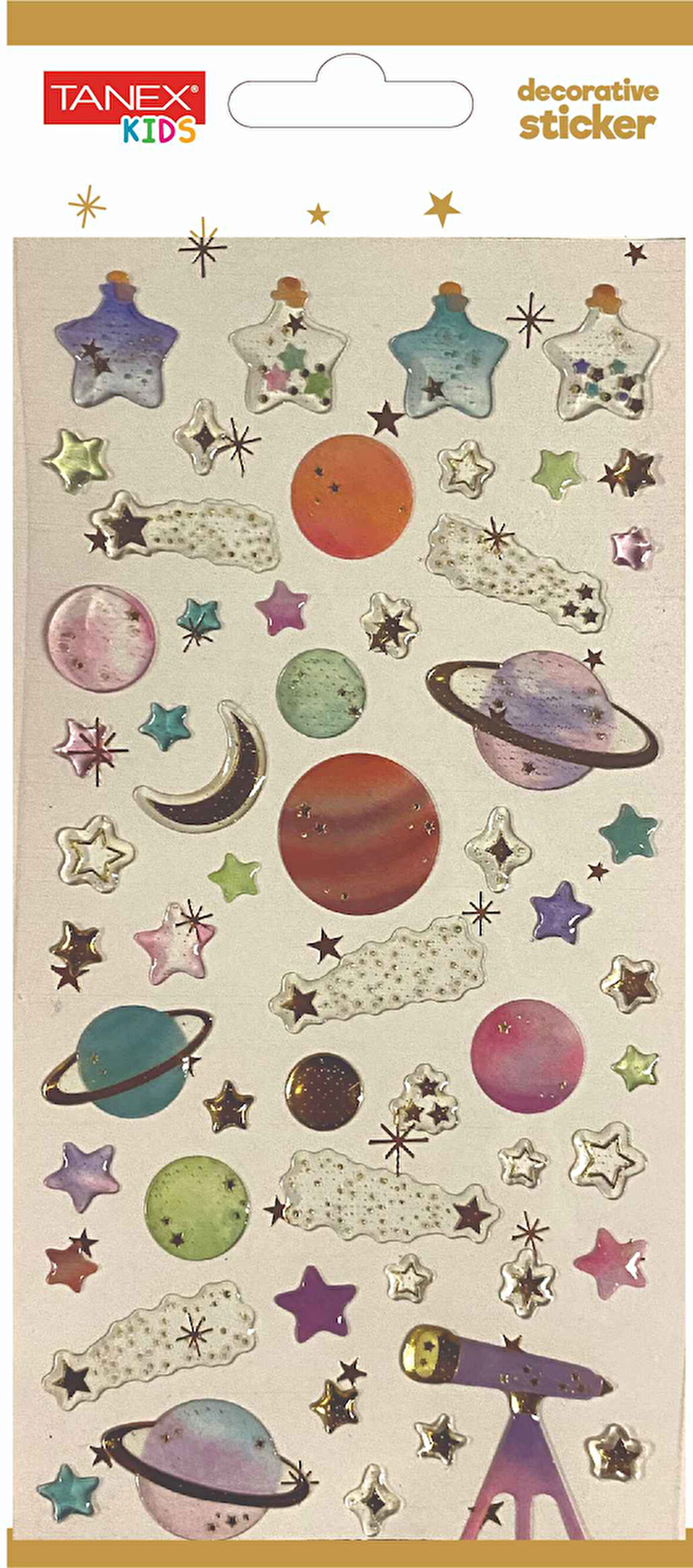 Tanex Decorative Sticker-7 Puffy Etiketi TNX-5006