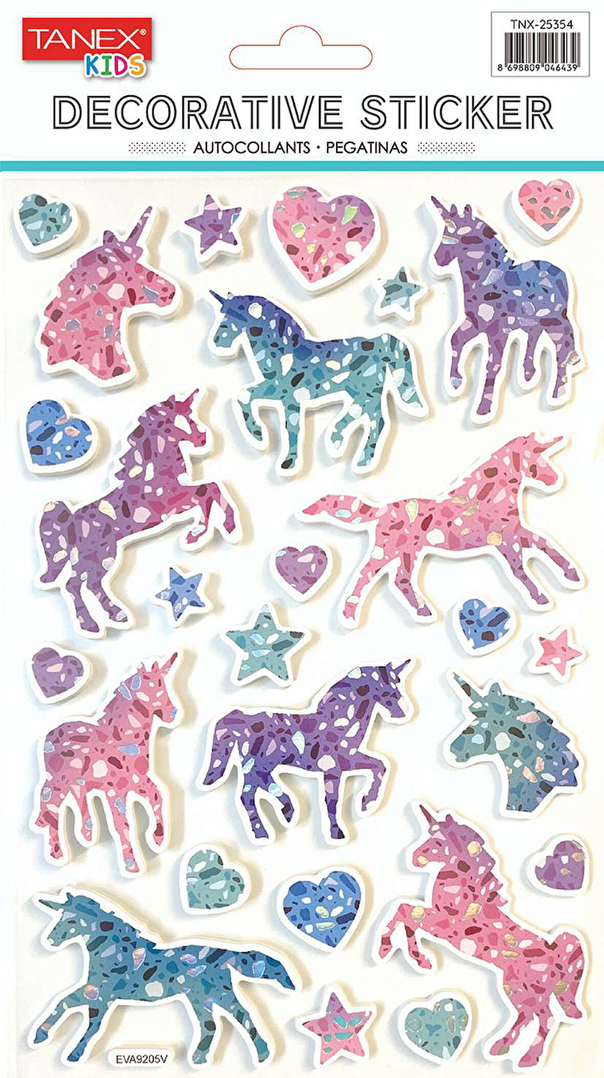 Tanex Unicorn Serisi Puffy Etiketi TNX-25354