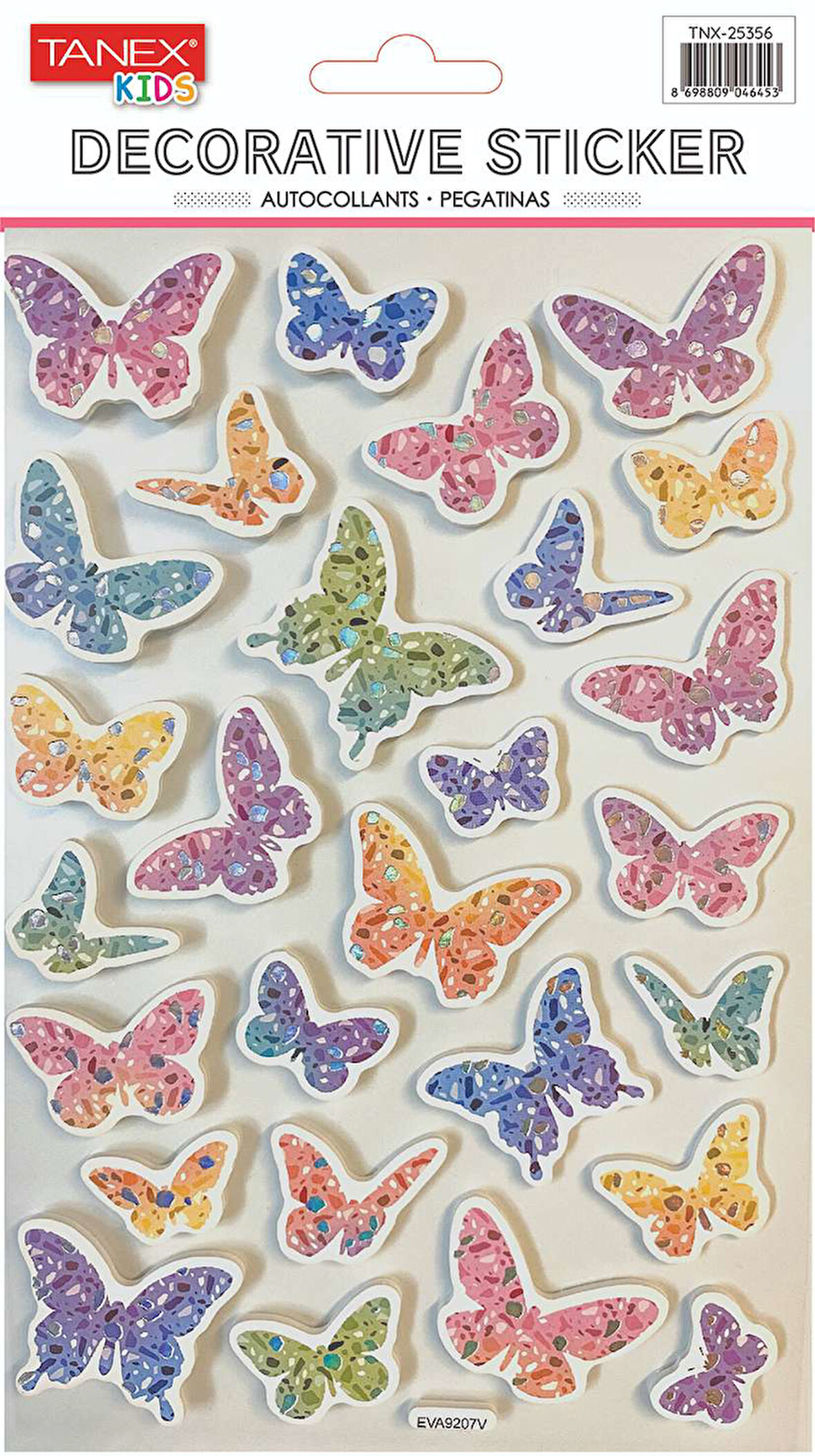 Tanex Kelebek Serisi Puffy Etiketi TNX-25356
