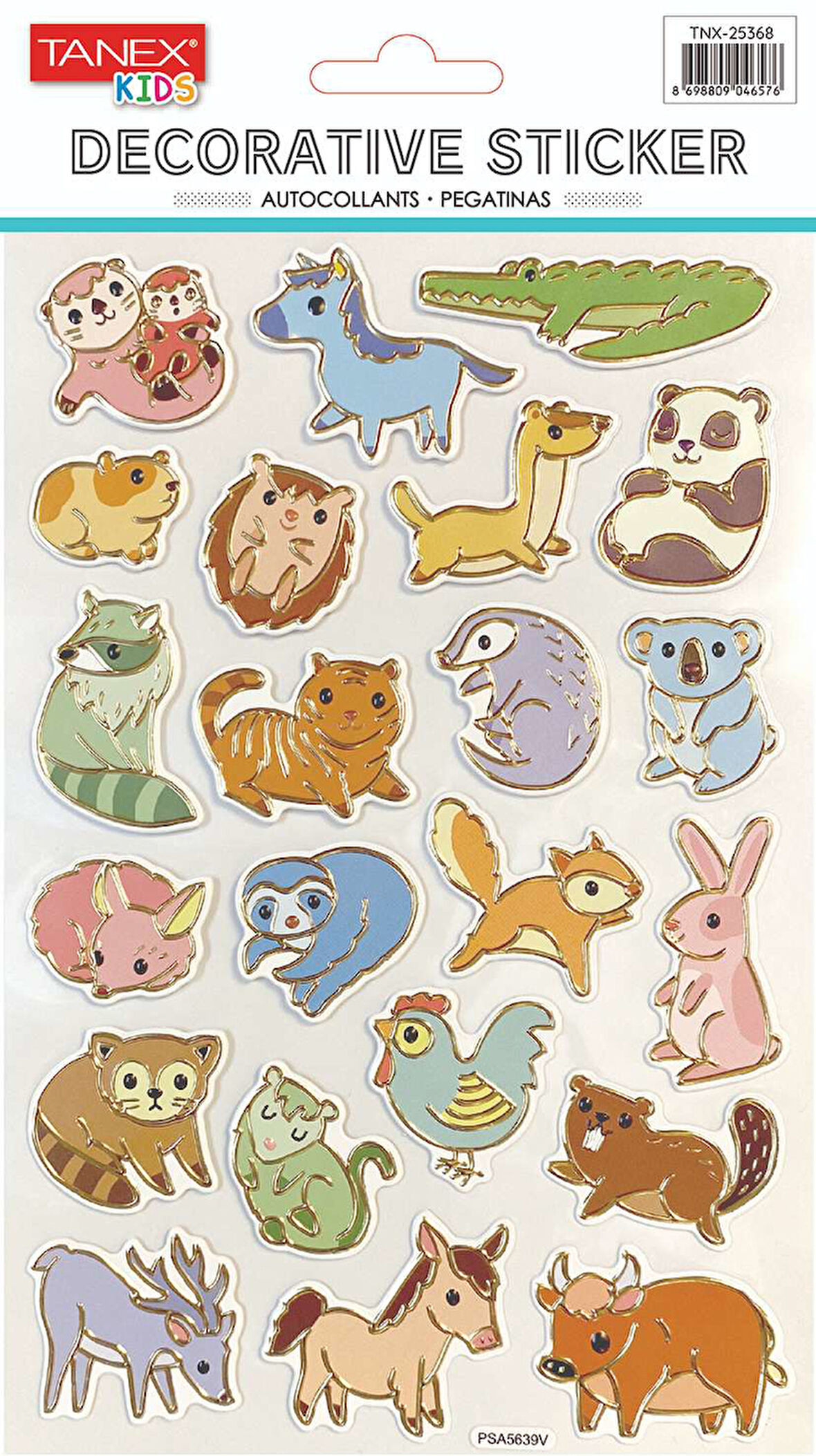 Tanex Yaldızlı Canlılar Serisi Puffy Etiketi TNX-25368