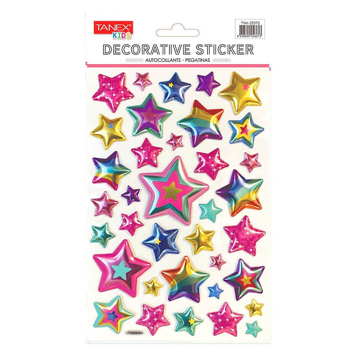 Tanex Kids Sticker Puffy Yıldız Balon Serisi (25372)