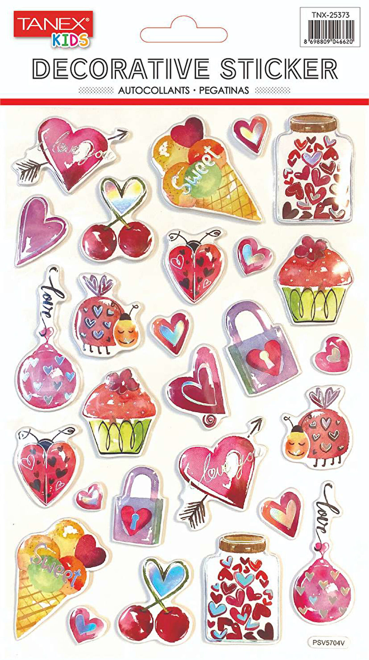 Tanex Kalp Serisi Puffy Etiketi TNX-25373