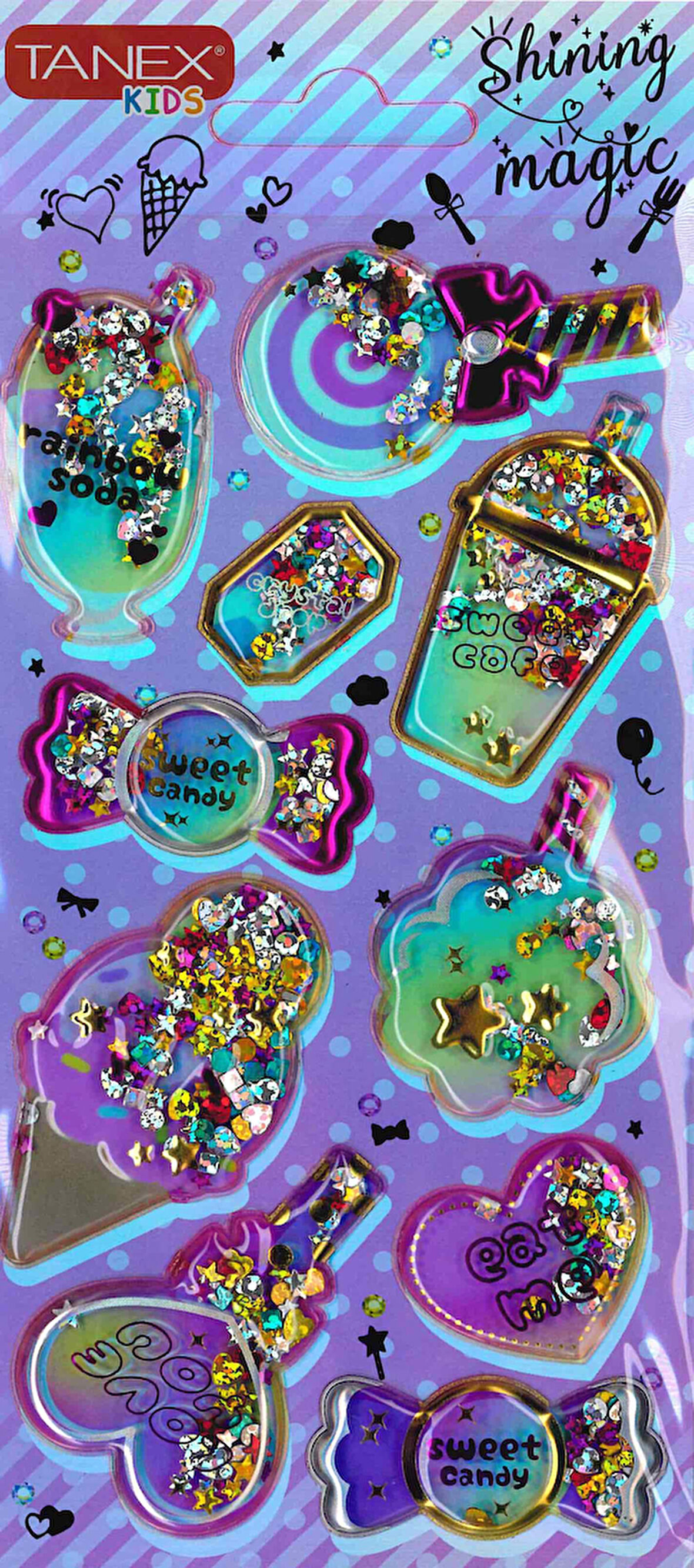 Tanex Parlak Simli-14 Serisi Etiketi TNX-26064