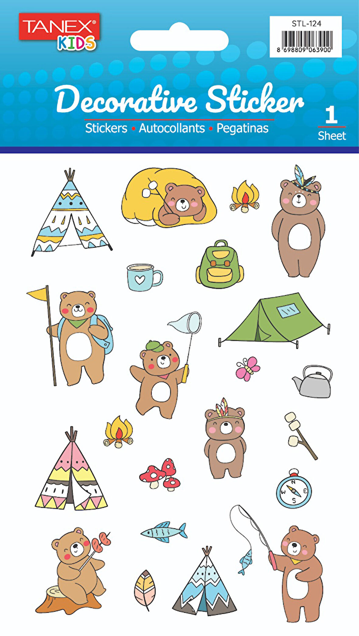 Tanex Mutlu Ayı Laklı Etiket STL-124