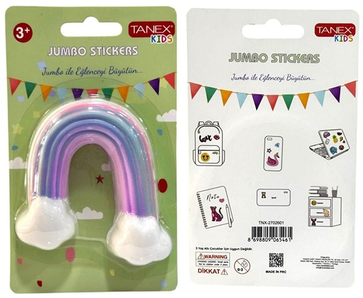 Tanex Jumbo Stickers Sukuşi Gökkuşağı