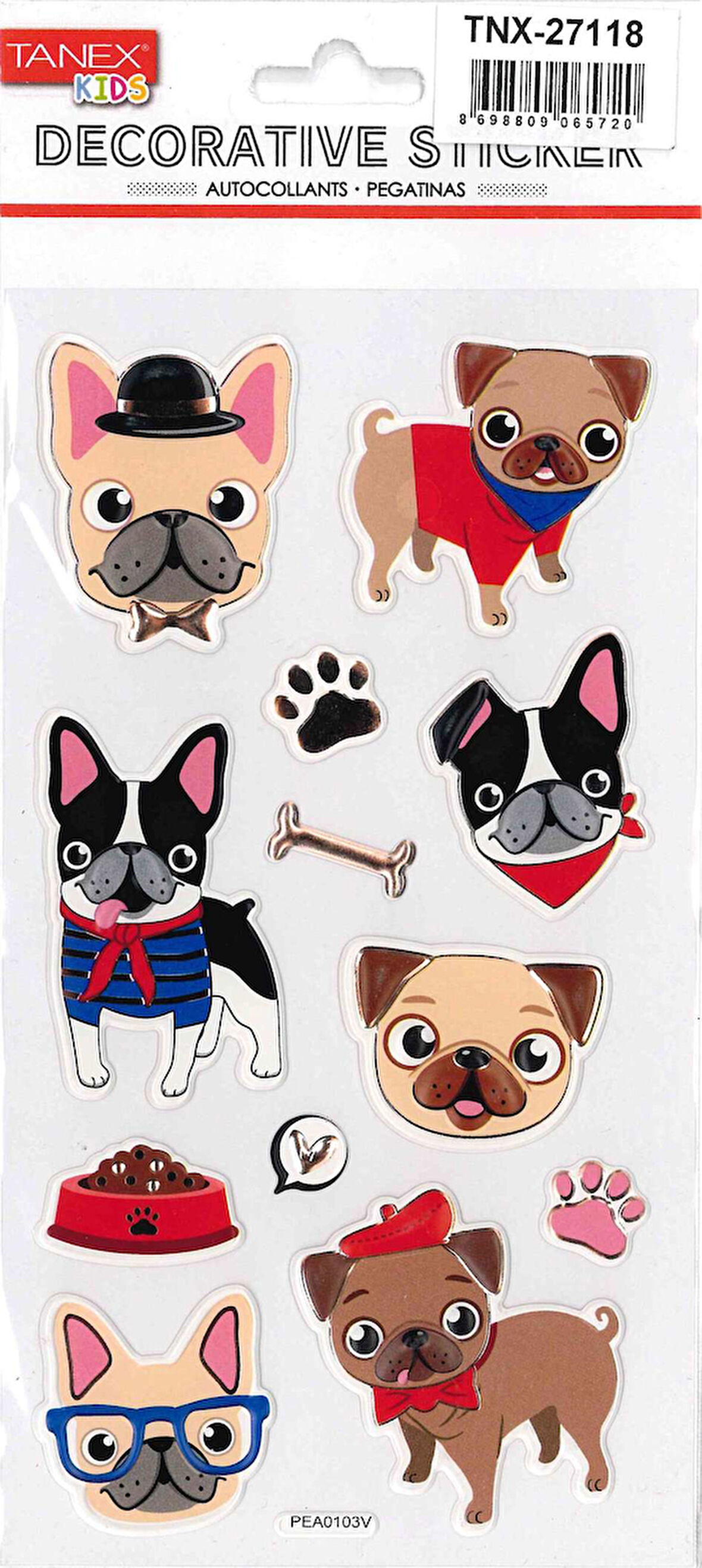 Tanex Puffy Büyük Gözlü Köpek Serisi TNX-27118