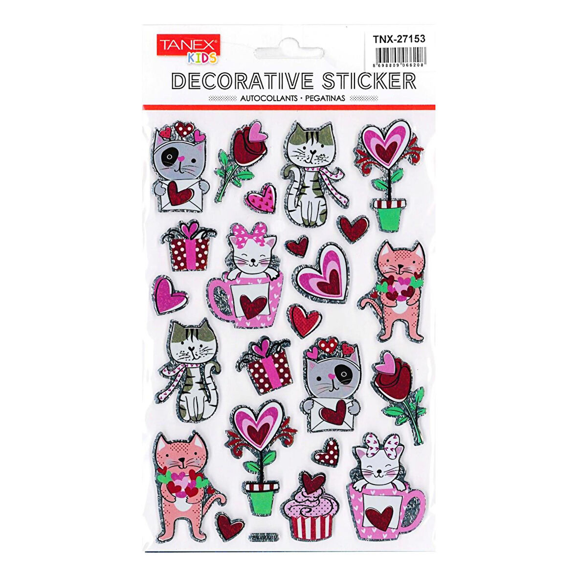 Tanex Kids Sticker Puffy Eva Serisi Kediler (27153)