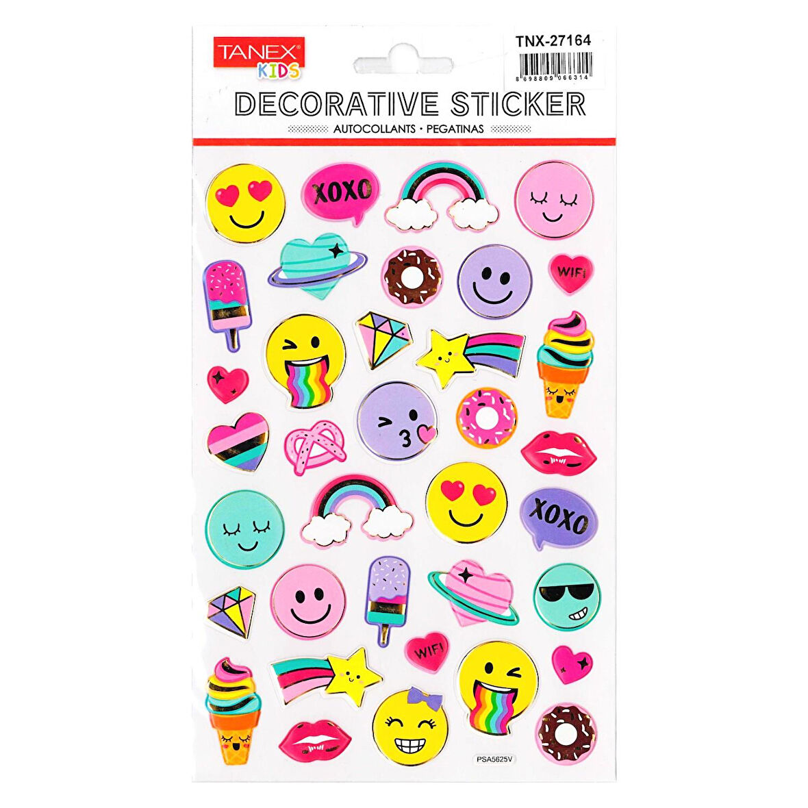 Tanex Kids Sticker Renkli Yüzler Serisi (27164)