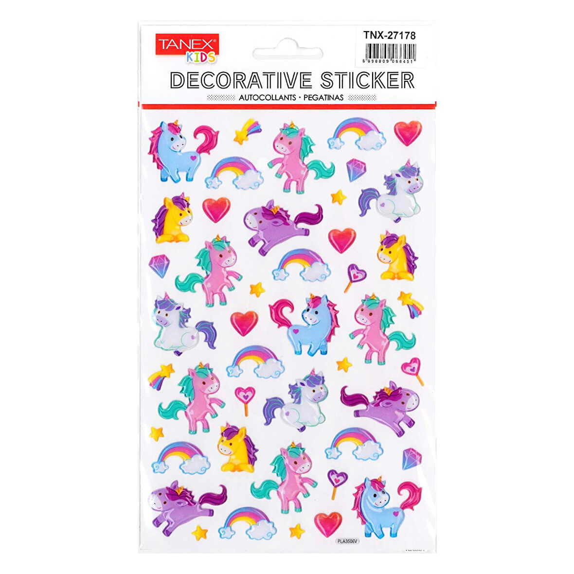 Tanex Kids Sticker Puffy Bebek Unicornlar Serisi (27178)