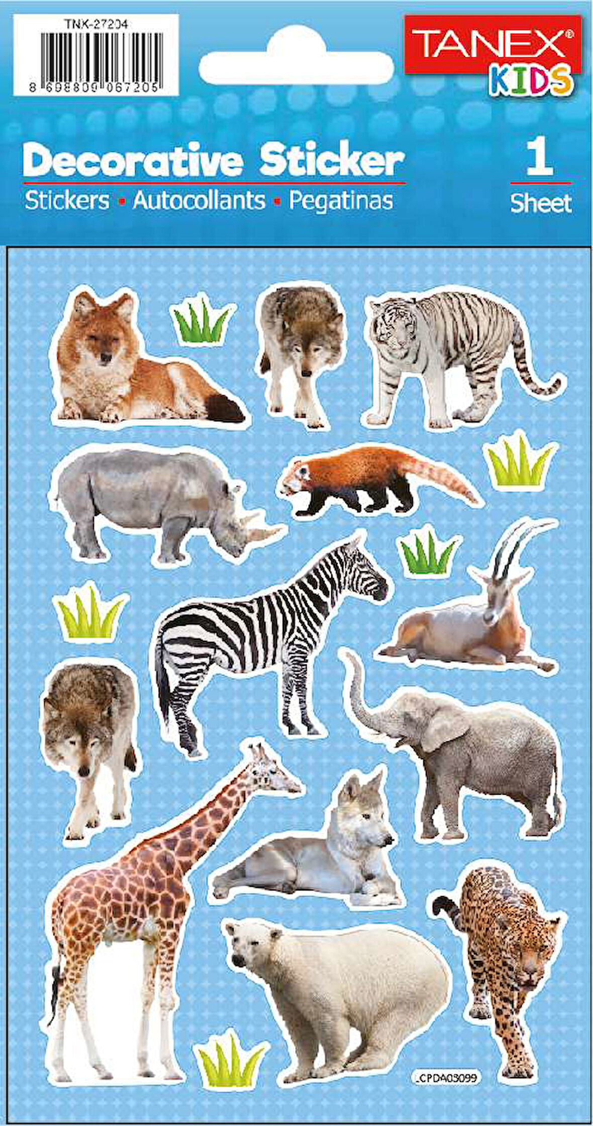 Tanex Puffy Vahşi Hayvanlar Serisi TNX-27204