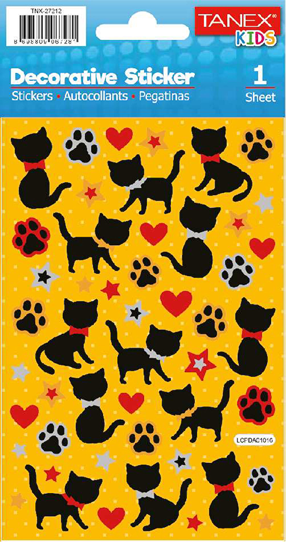 Tanex Puffy Kara Kedicikler Serisi TNX-27212