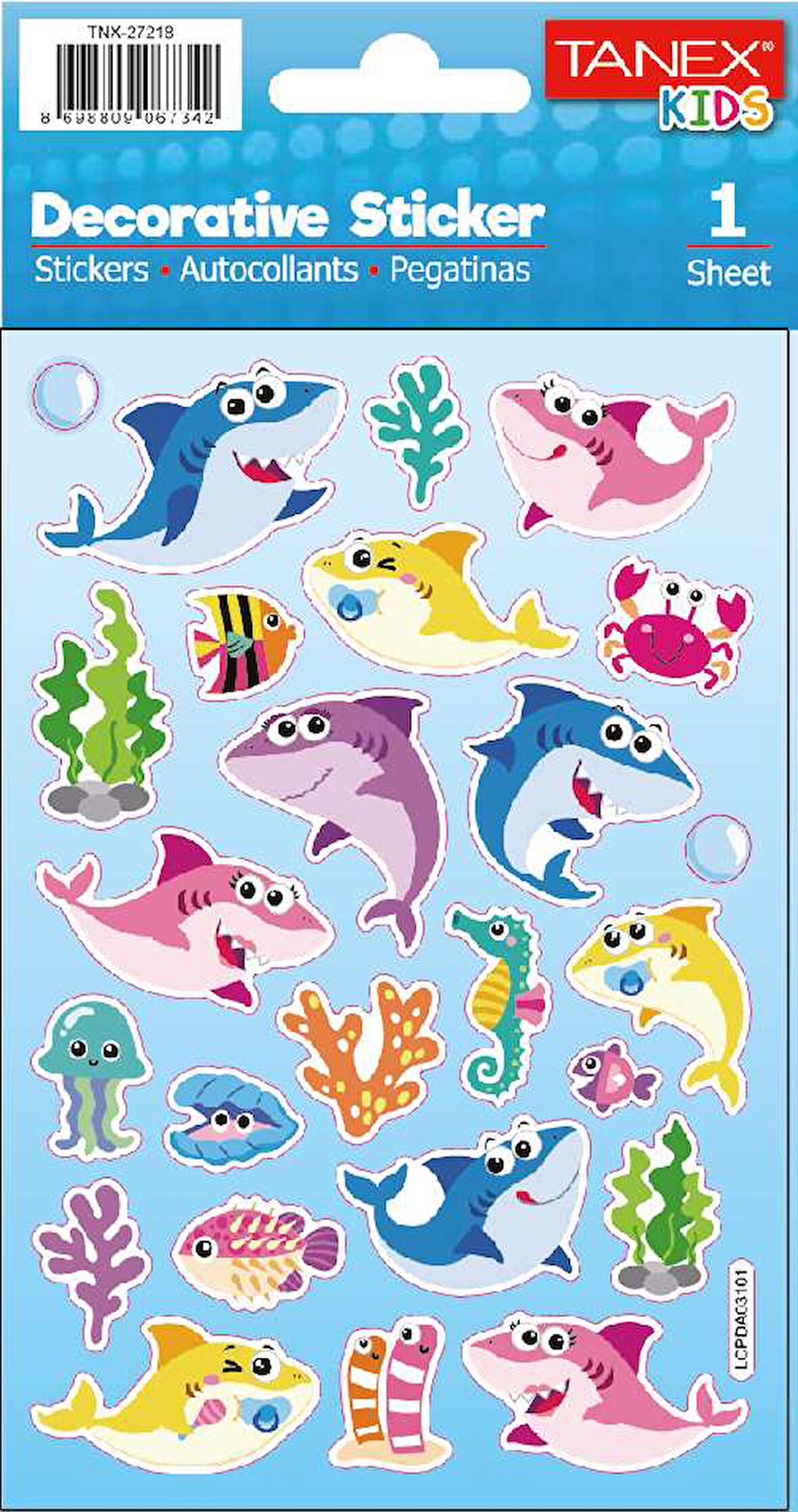 Tanex Puffy Sevimli Köpek Balıkları Seirisi TNX-27218