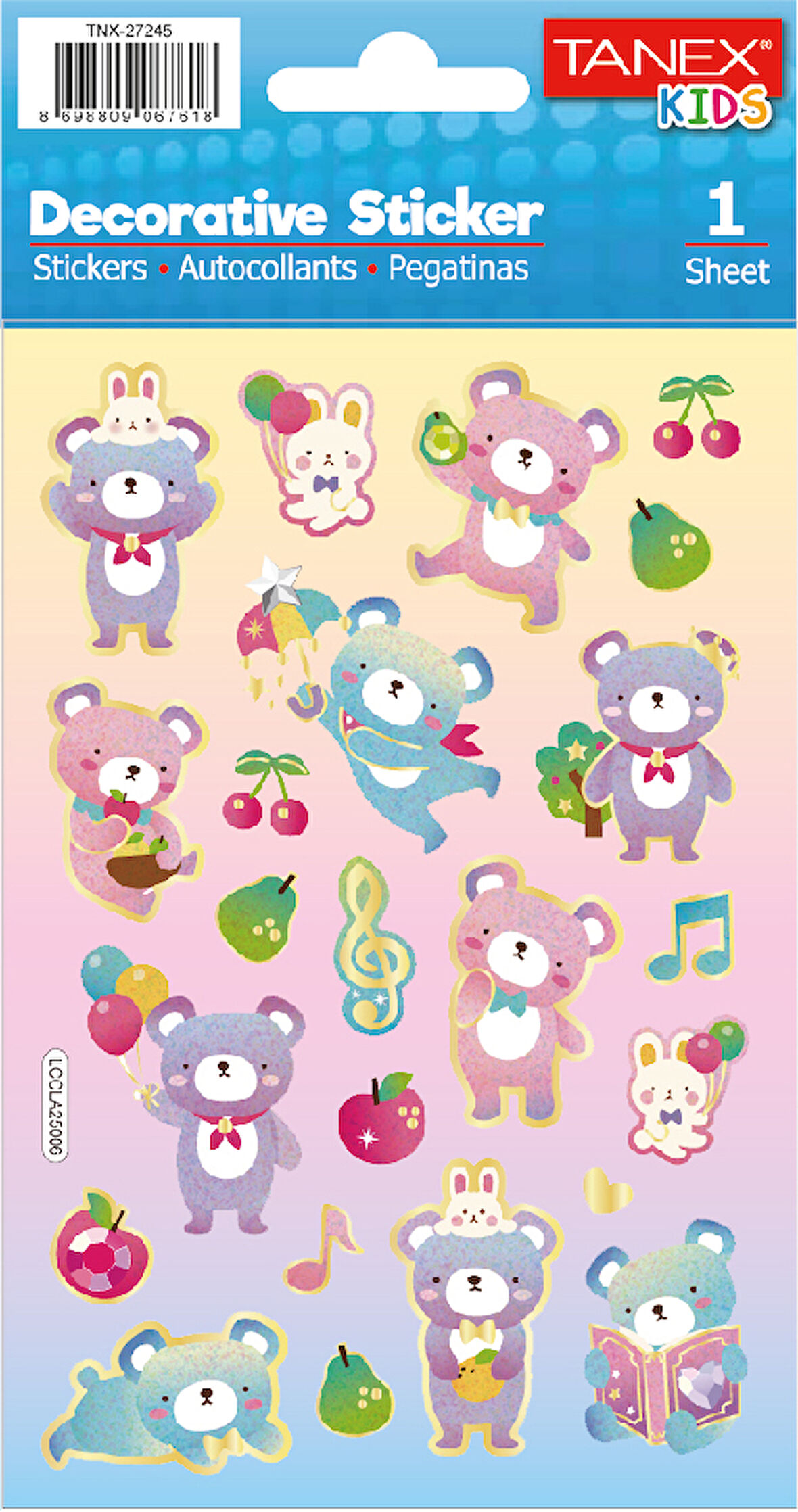 Tanex Puffy Sevimli Ayıcıklar Serisi TNX-27245