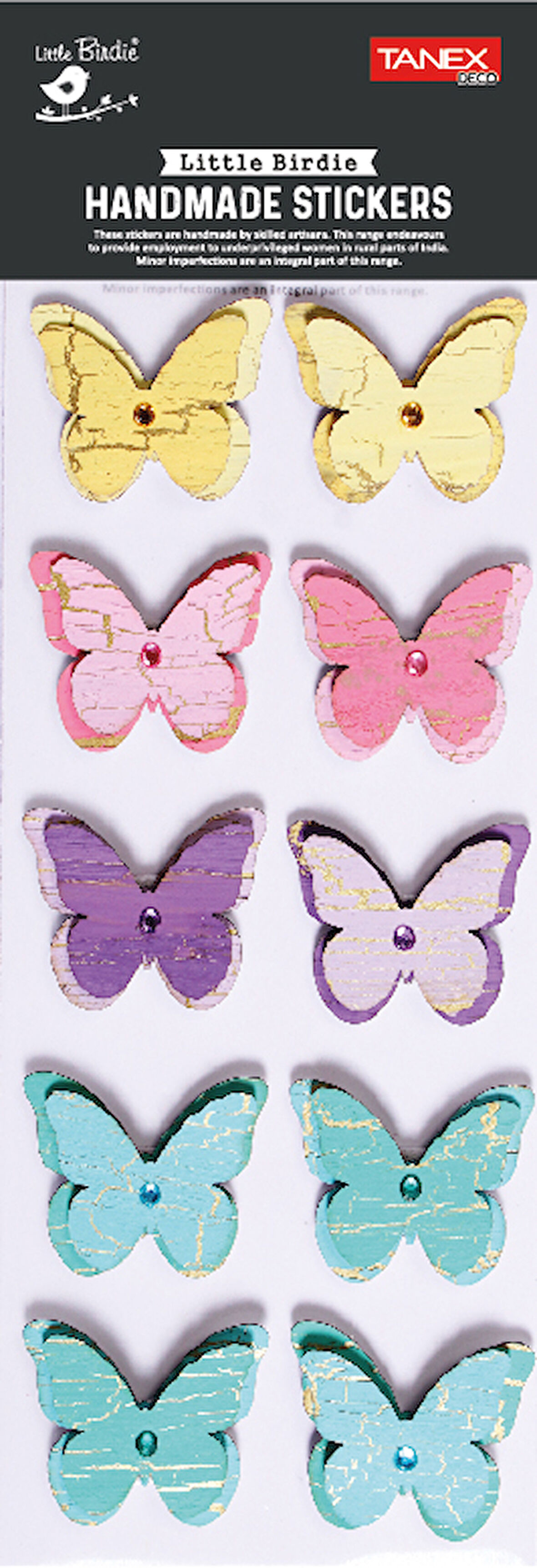 Tanex Handmade Taşlı Kelebek Serisi TNX-28020