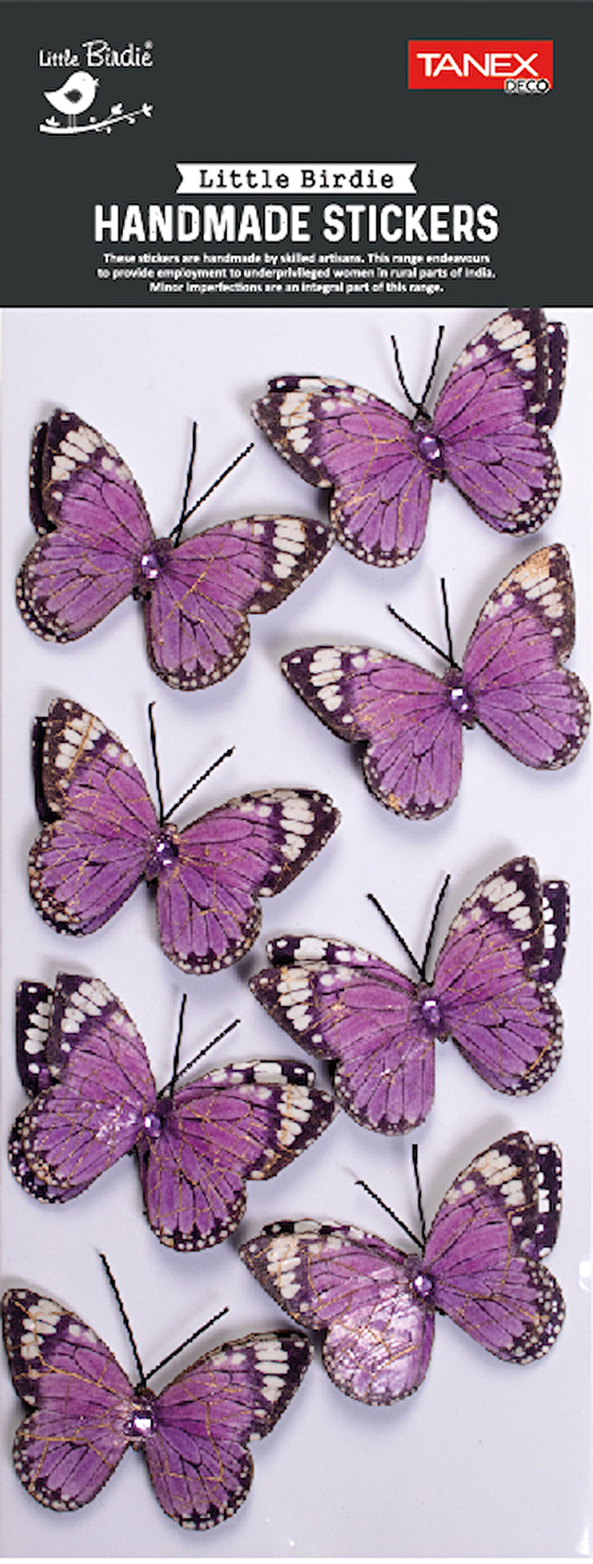 Tanex Handmade Taşlı Kelebek-7 Serisi TNX-28047