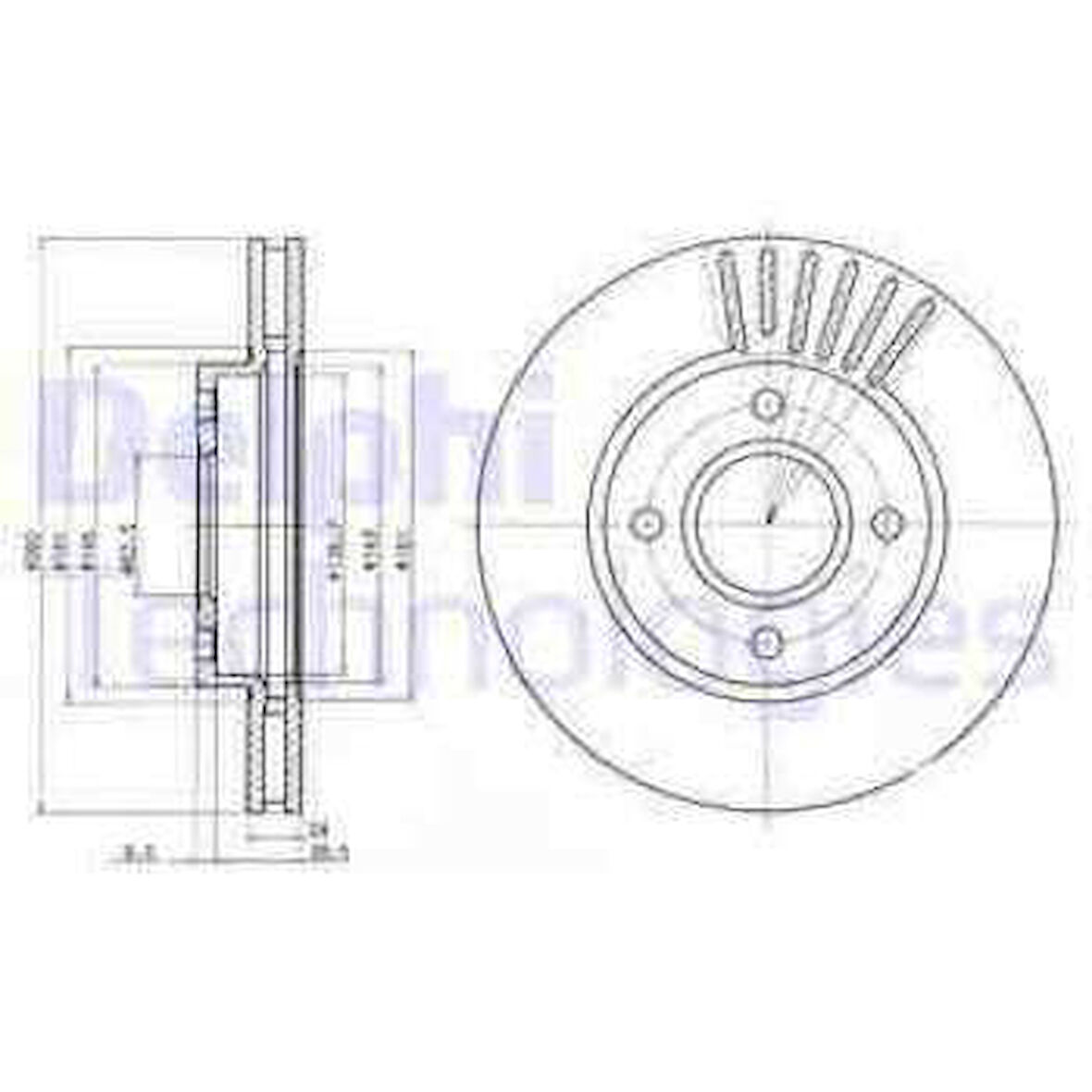 Ford On Fren Disk Aynası Mondeo II / III 92>00 Scorpıo 94>98 Cougar 98>001,6 16v / 1,8 / 2,0i 16v (260 X - Delphi Bg2699