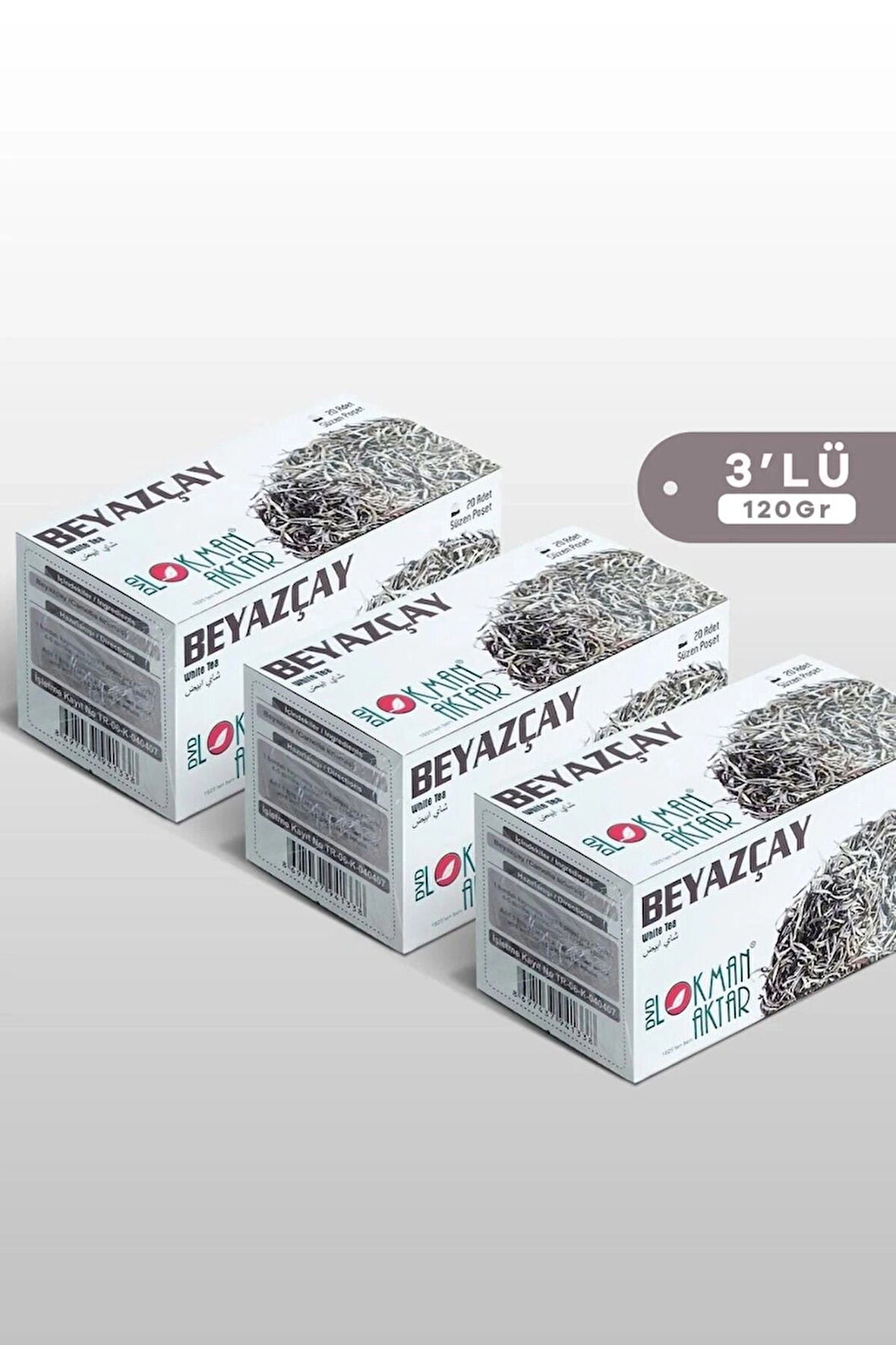 DVD Lokman Aktar Beyaz Çay 20 Adet Poşet Çay 40 Gr