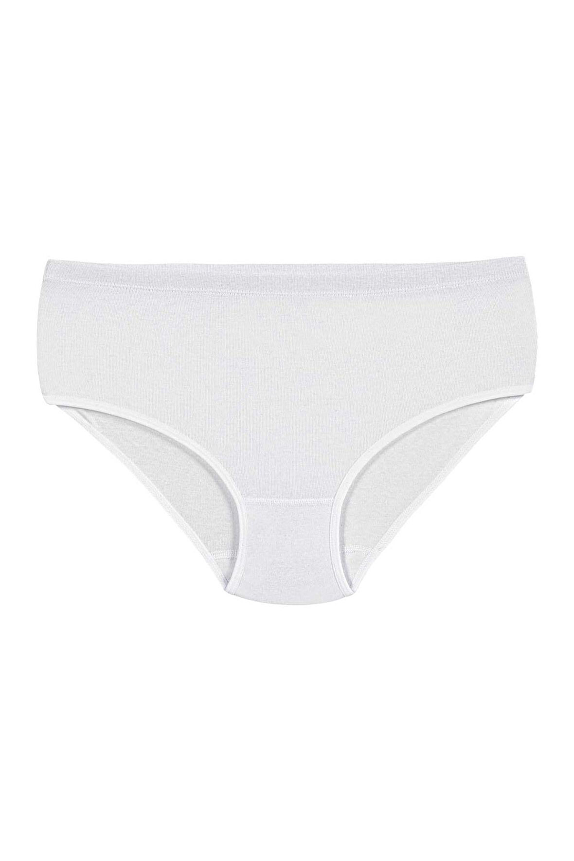 Yıldız 3580 Beyaz Ribana Biyeli Kadın Bato Külot