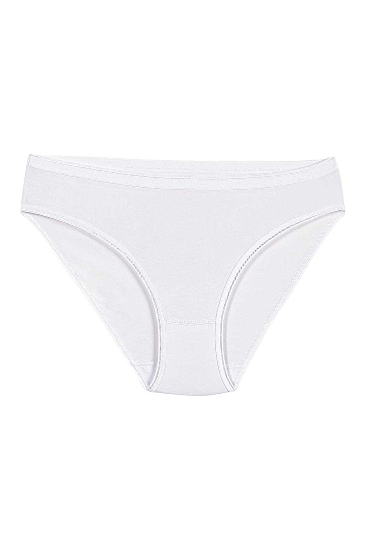 Yıldız 3725 Beyaz Likralı İz Yapmaz Kadın Bikini Külot