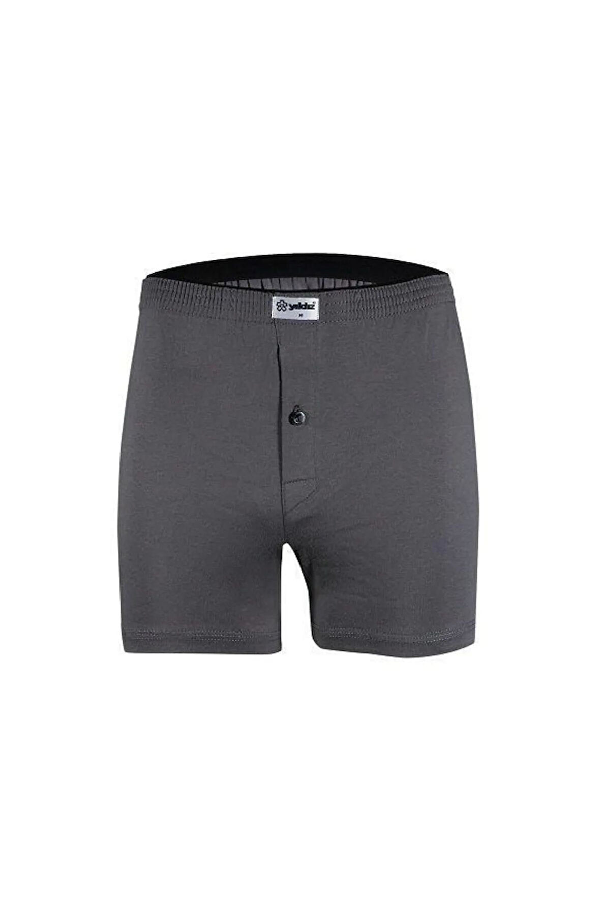 Yıldız 43 Füme Düz Renk Bol Kesim Erkek Boxer