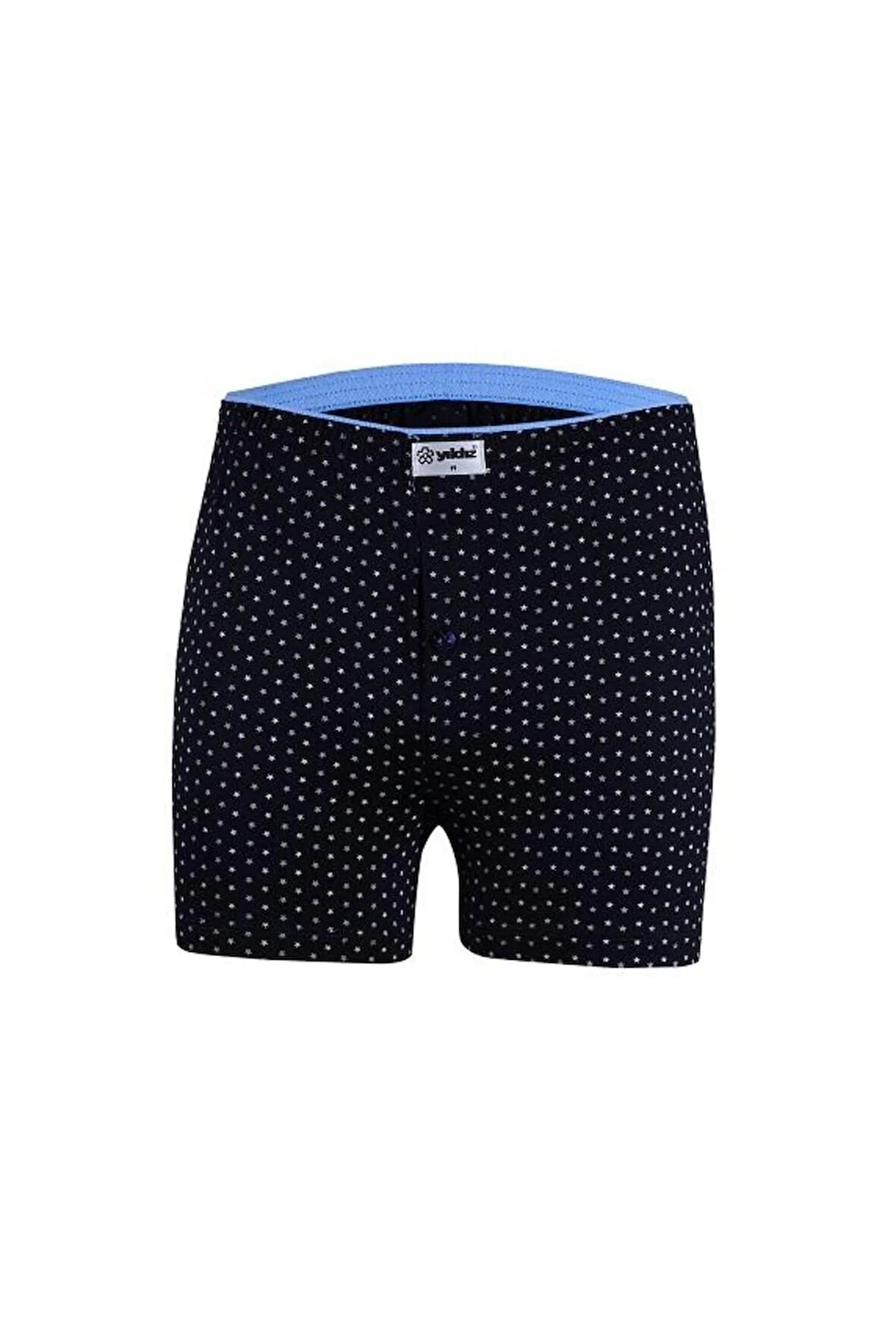 YILDIZLI  HAVLU BEL BOXER LACİVERT