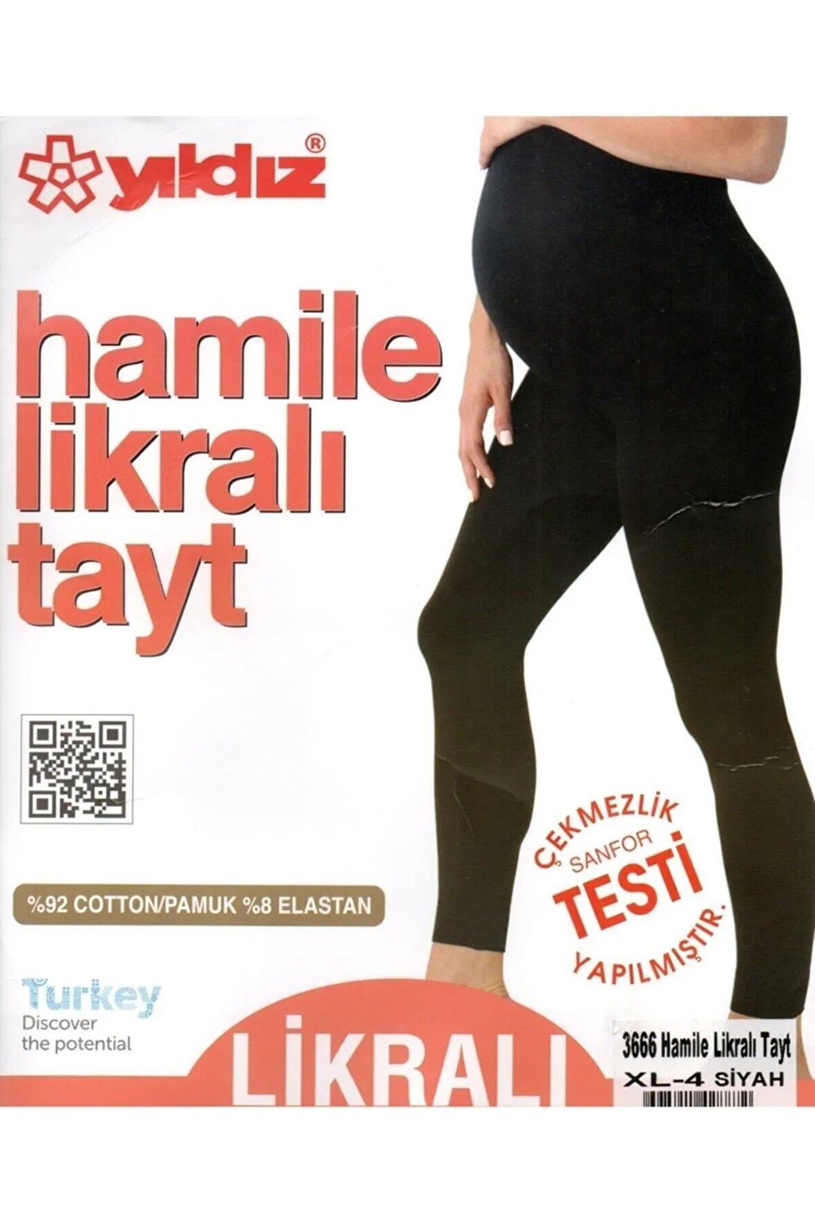 Kadın Siyah Hamile Tayt