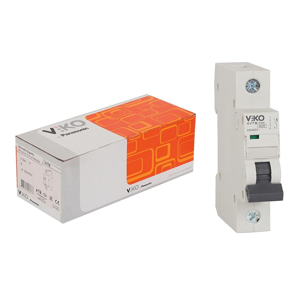 Viko 12Ad Otomatik Sigorta 1x63A B 4.5kA 4VTB-1B63-P12