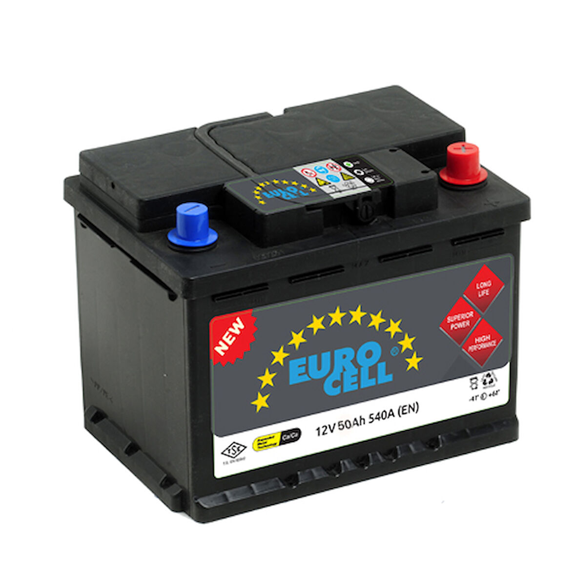 Aku Aku 12v 50 Ah Lb1 (207×175×175) Alcak - Eurocell 869916690006