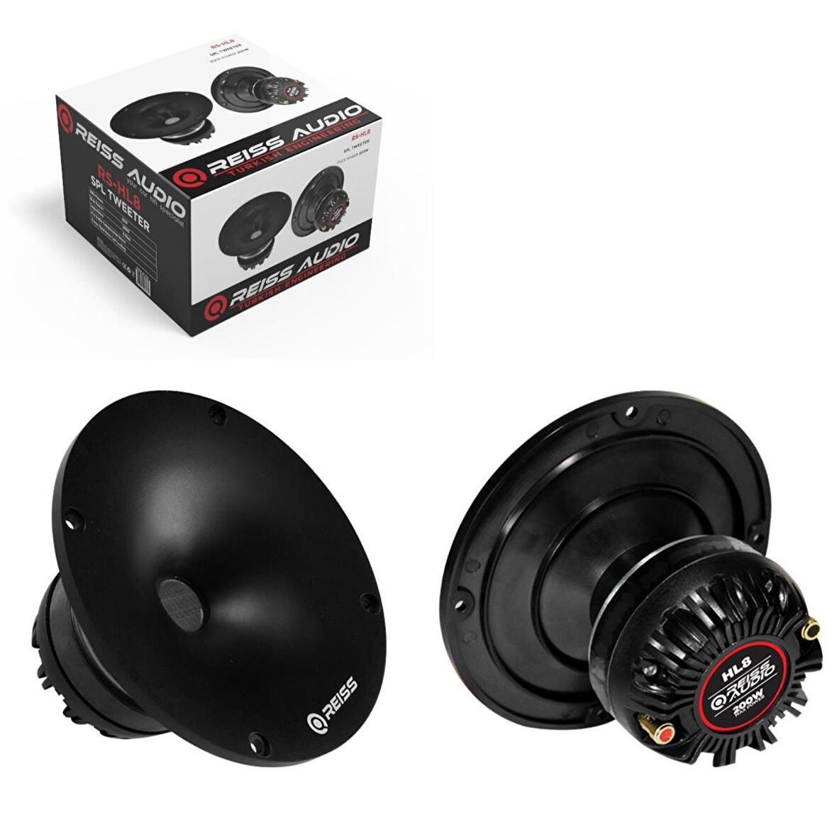 SPL TWEETER 200W 80W RMS 1 ADET REISS AUDIO RS-HL8