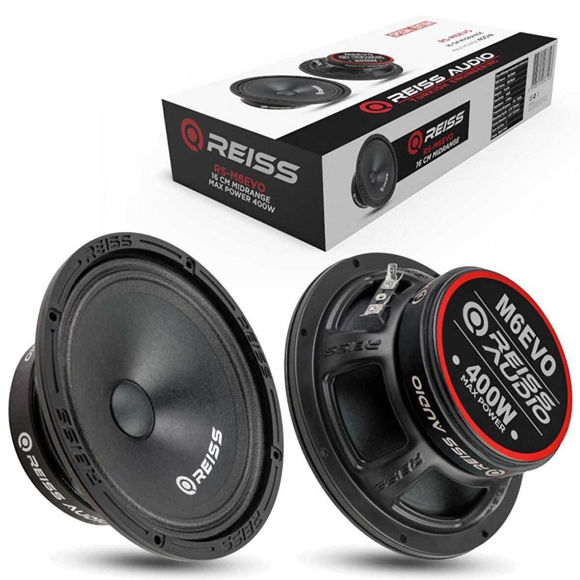 OTO MIDRANGE 16CM 400W 2 ADET REISS AUDIO RS-M6EVO