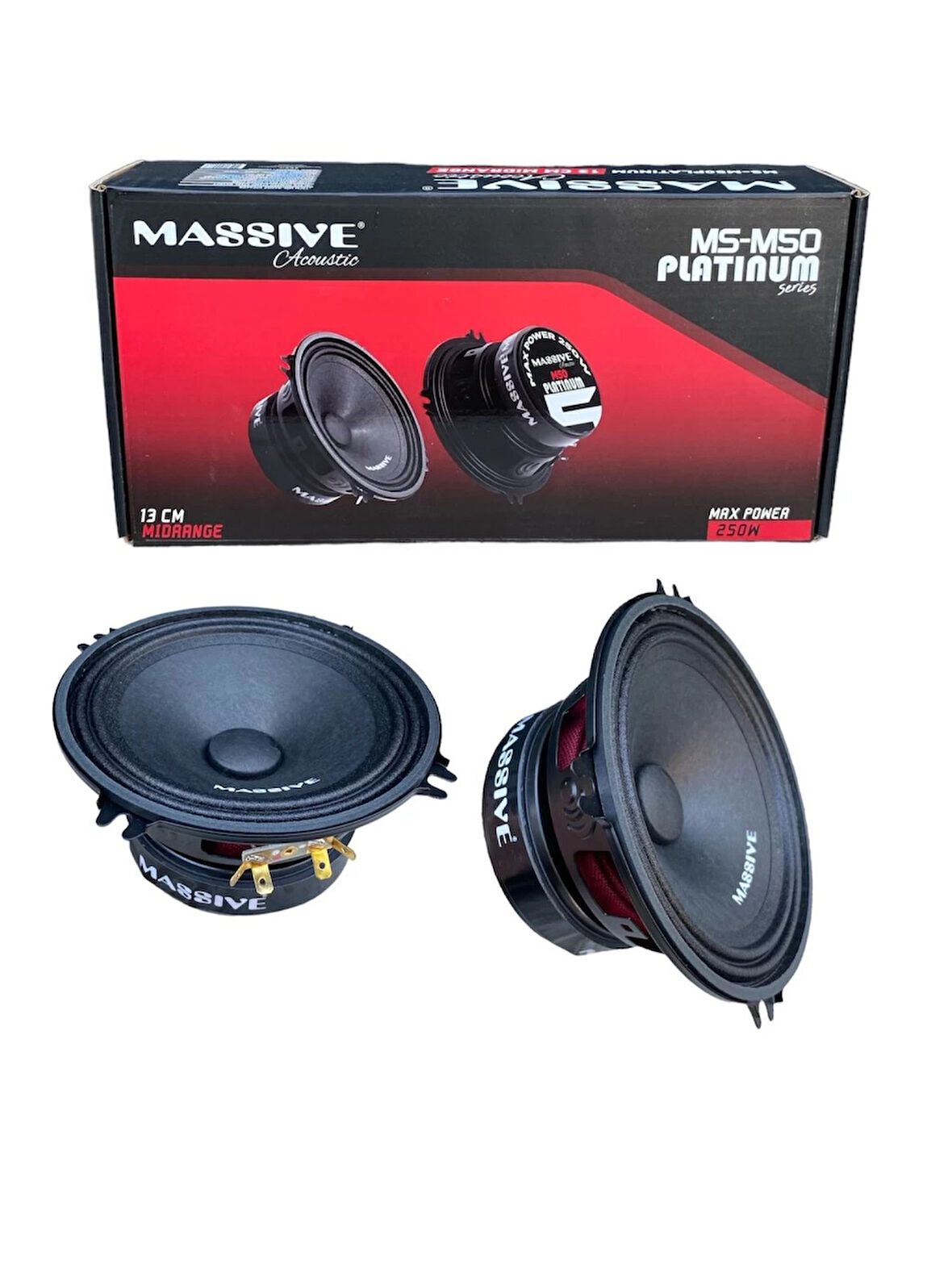 Massive MS-M50 13 cm 120 RMS Midrange - 2 Li Paket Halinde