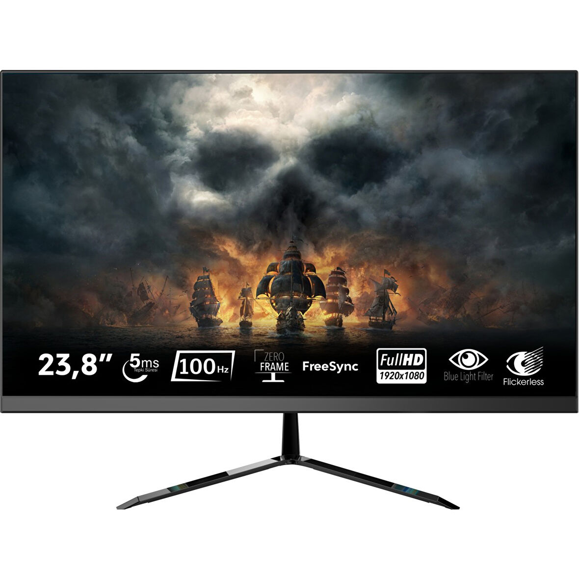 Thull TH-238F-100 23,8" 100Hz 5ms Fhd IPS Freesync Hdmı (Blue Light Filter + Flicker-Free) Monitör