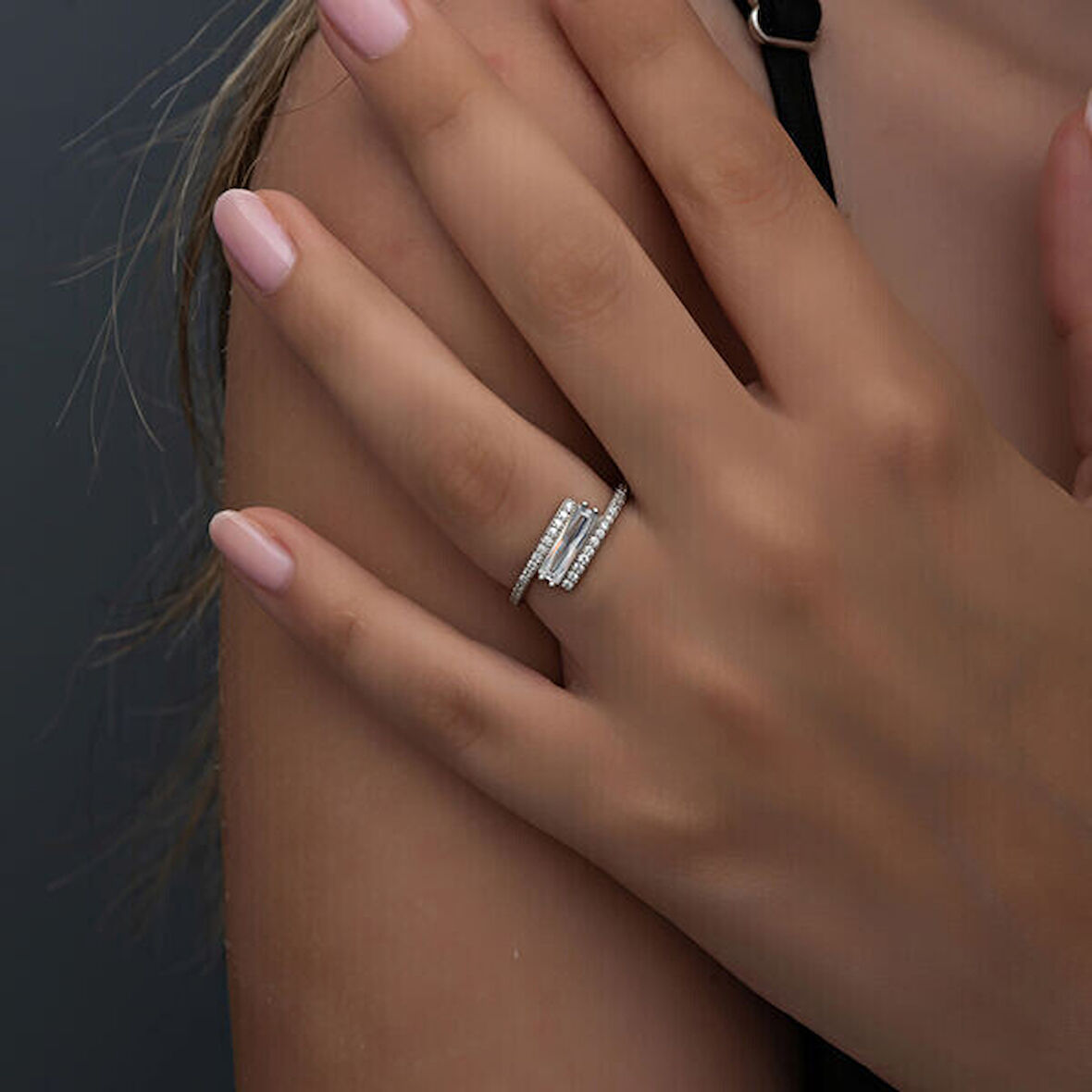 Baget 925 Ayar Gümüş Kadın Yüzük