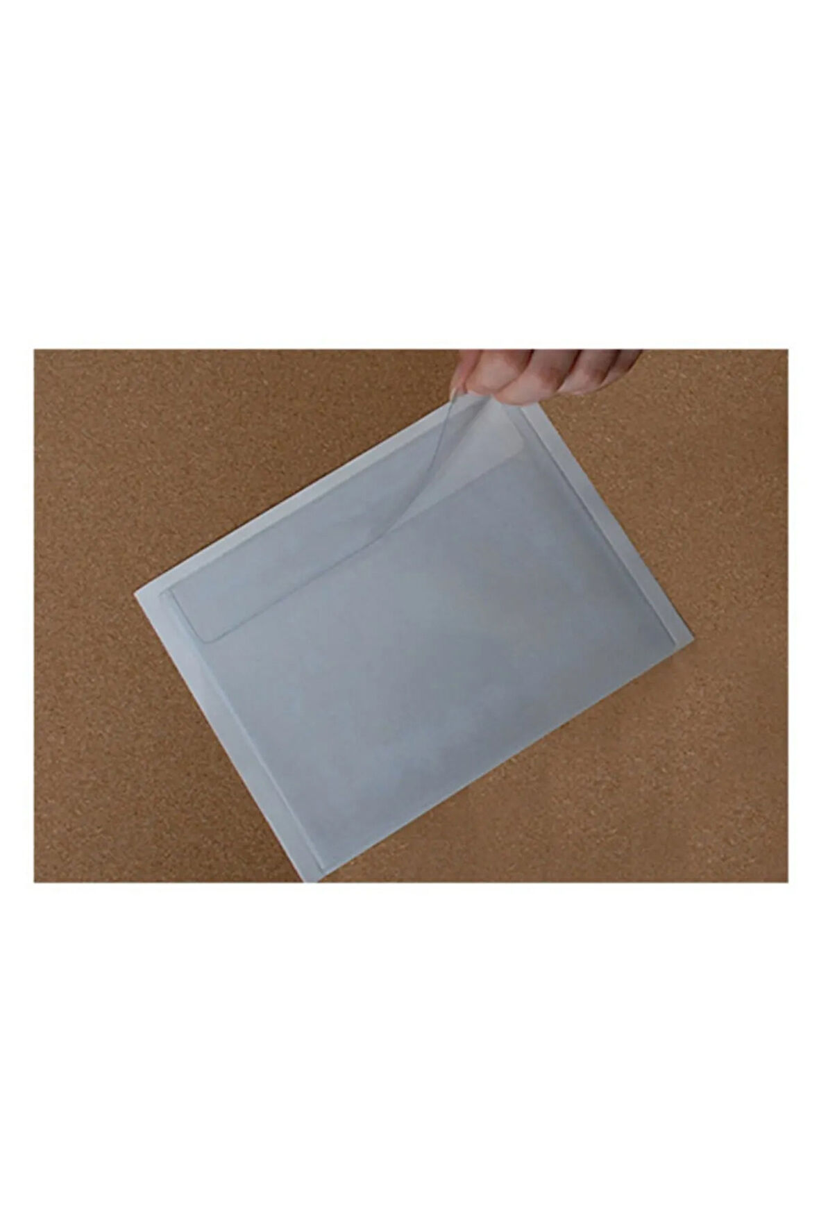 Plastik Yapışkanlı Cep 22×16 Cm (a5 Için), Üstten Kapaklı, 100 Adet